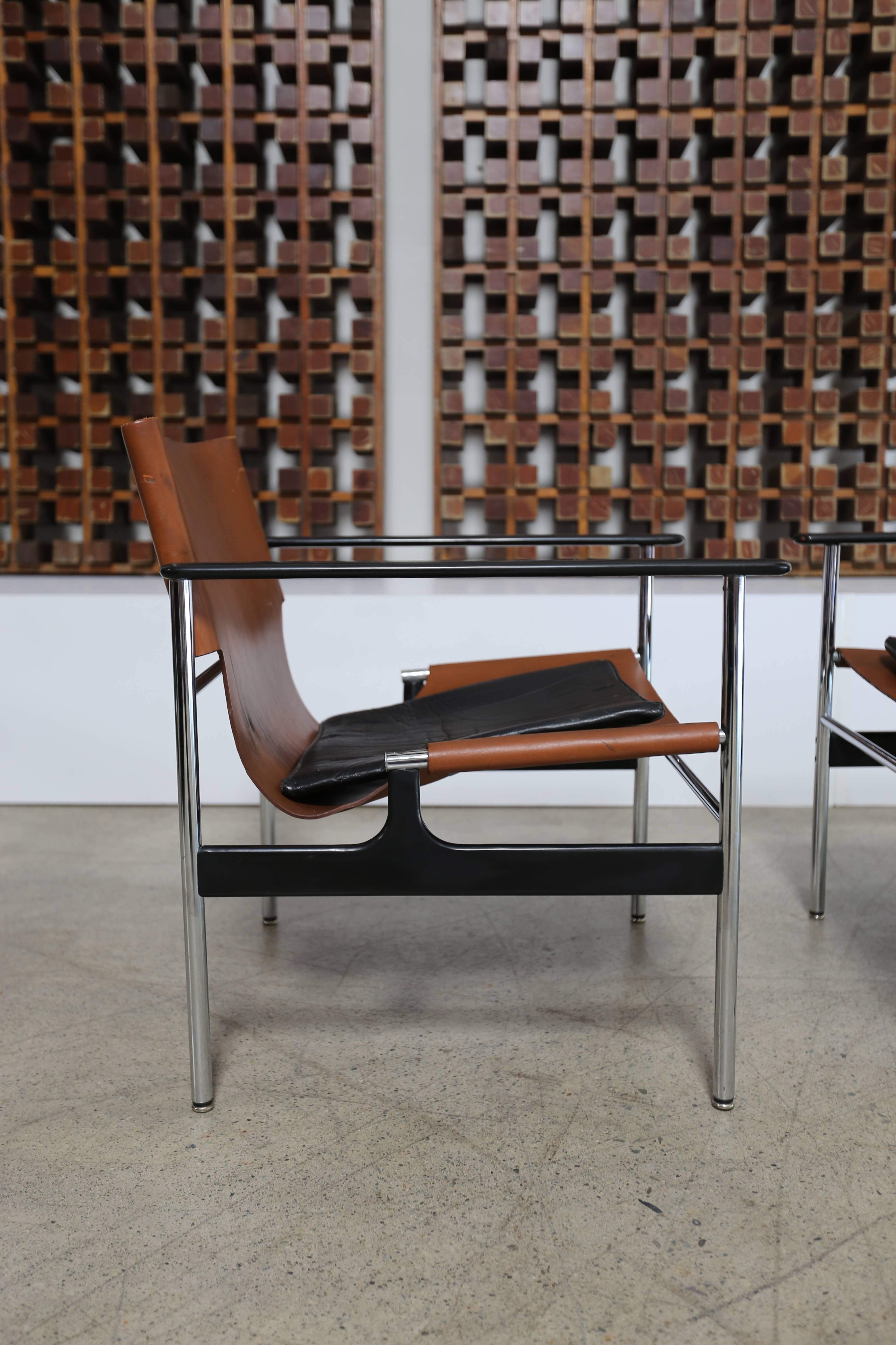 20th Century Pair of Lounge Chairs by Charles Pollock for Knoll