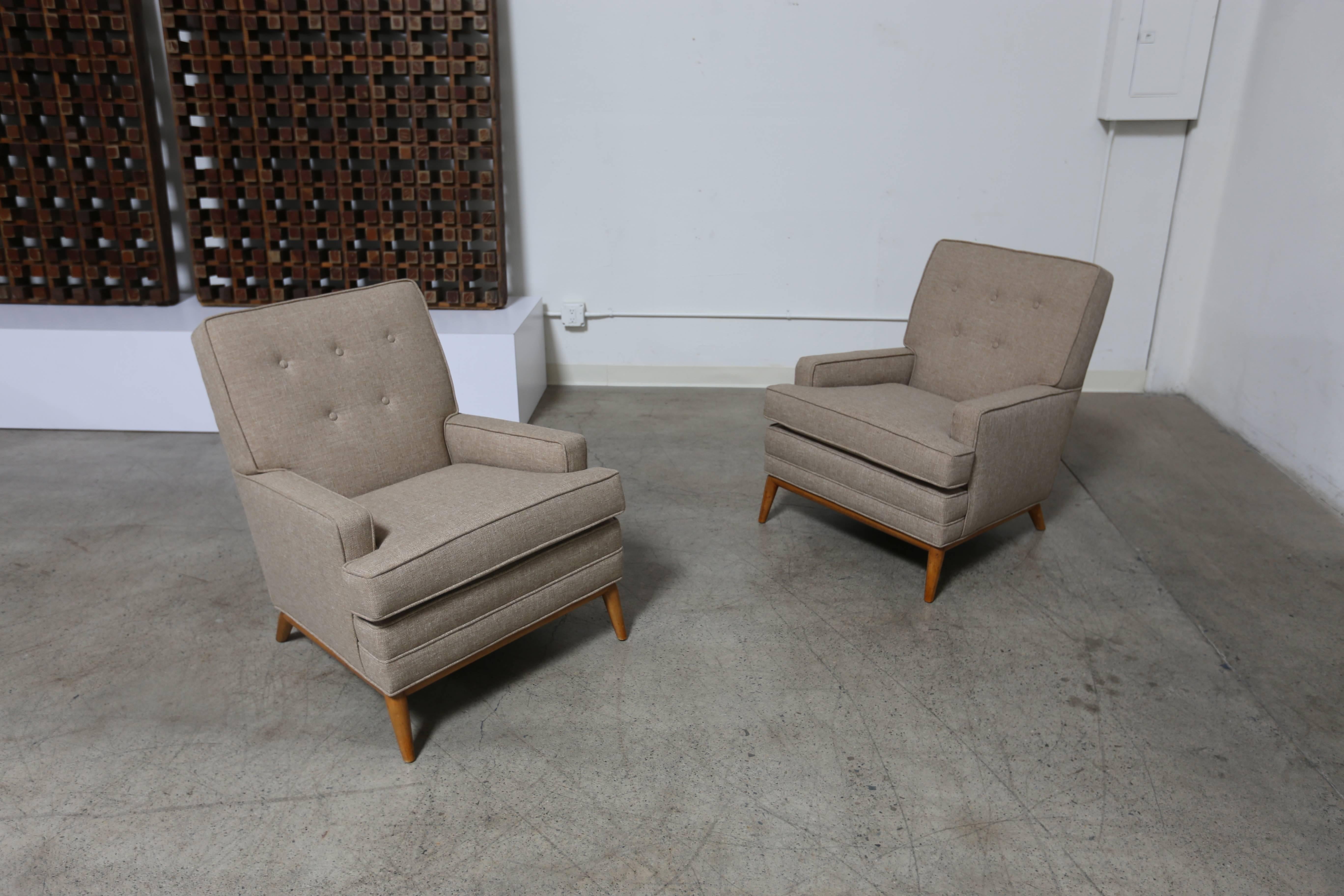 Classic Pair of Lounge Chairs by T.H. Robsjohn-Gibbings 2