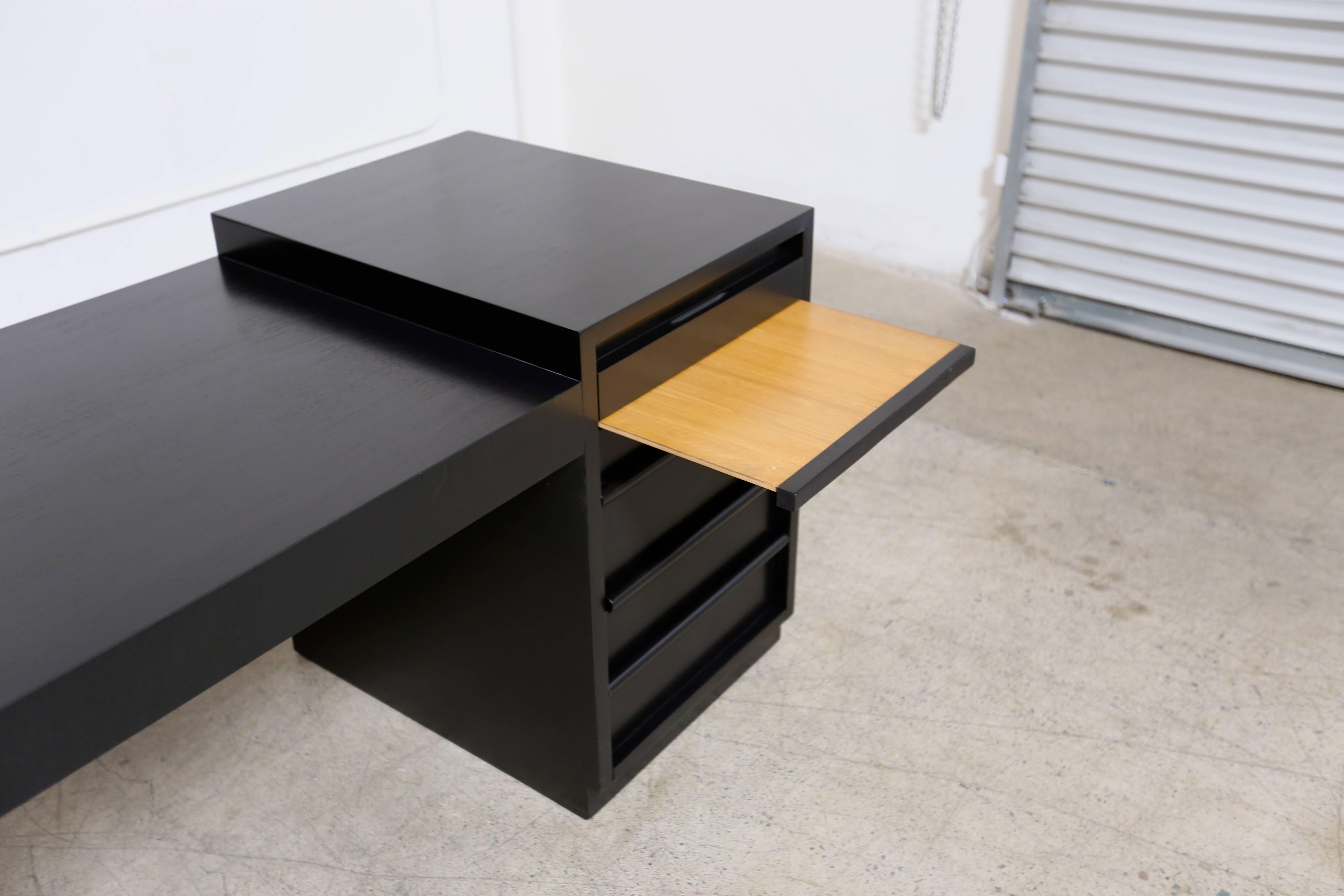 American Ebonized Desk by T.H. Robsjohn Gibbings