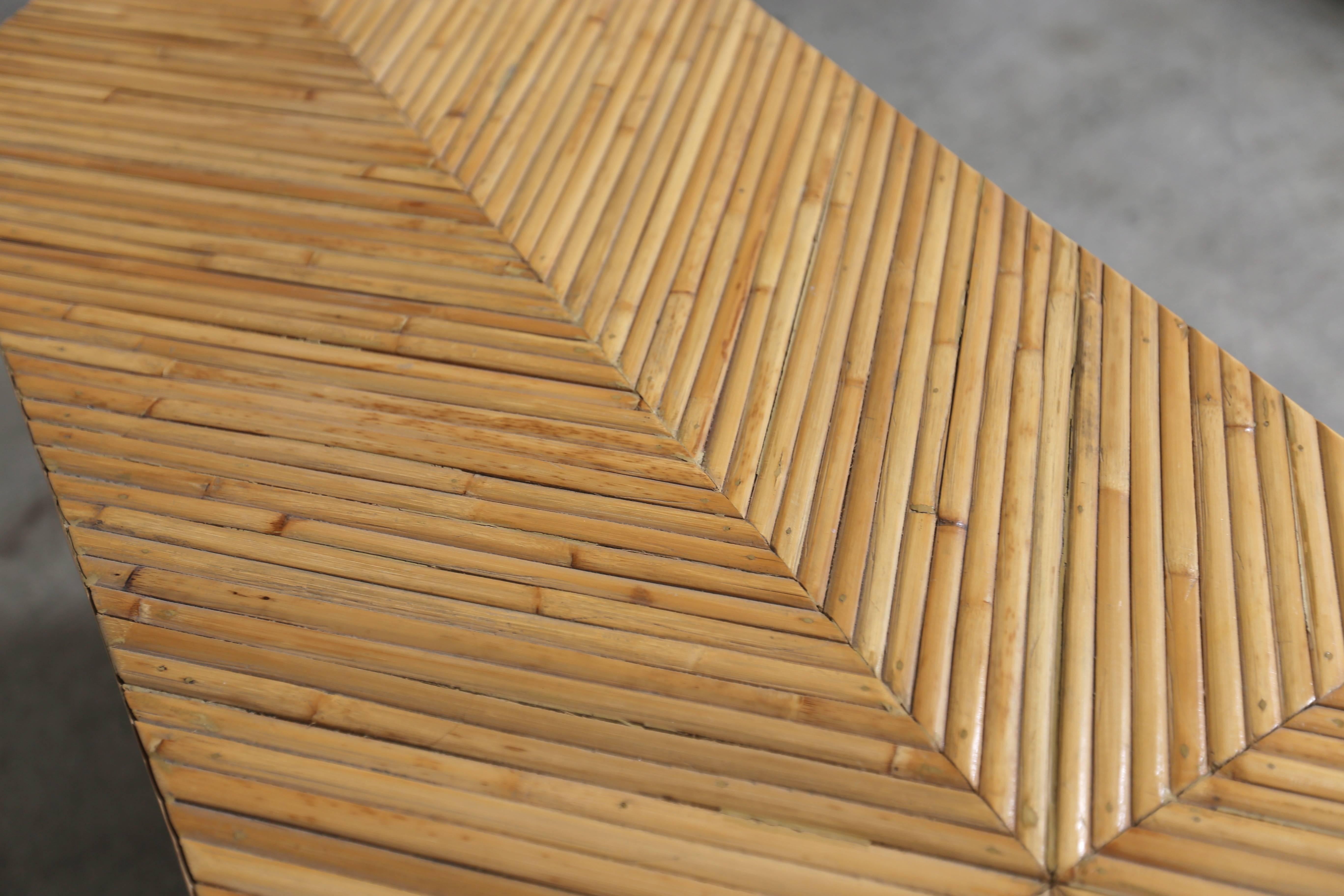 20th Century Ten-Drawer Bamboo Dresser