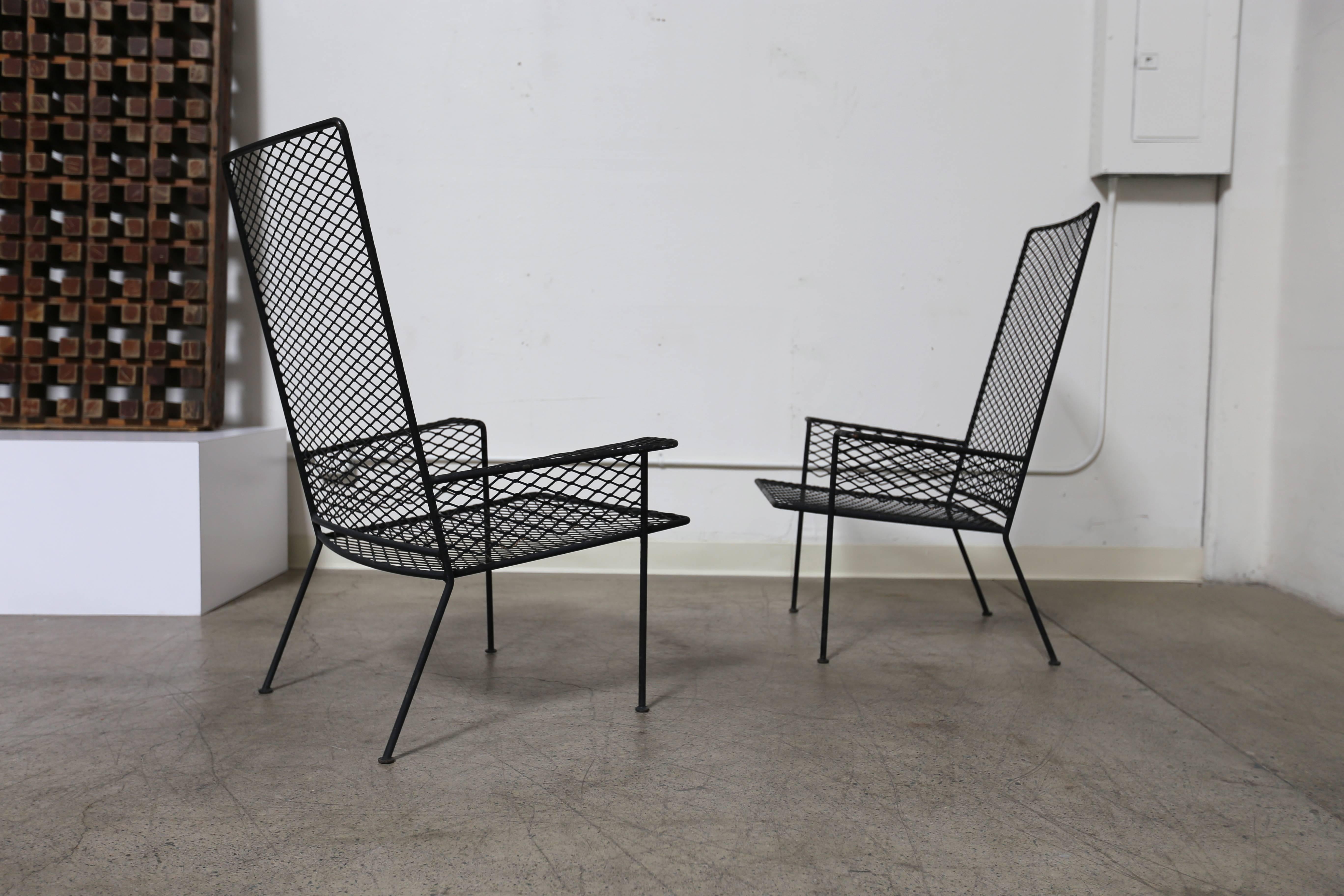 Pair of expanded metal chairs by Hendrik Van Keppel & Taylor Green. (VKG).