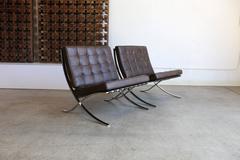 Seltene Barcelona-Stühle von Ludwig Mies van der Rohe für Gerald R. Griffith