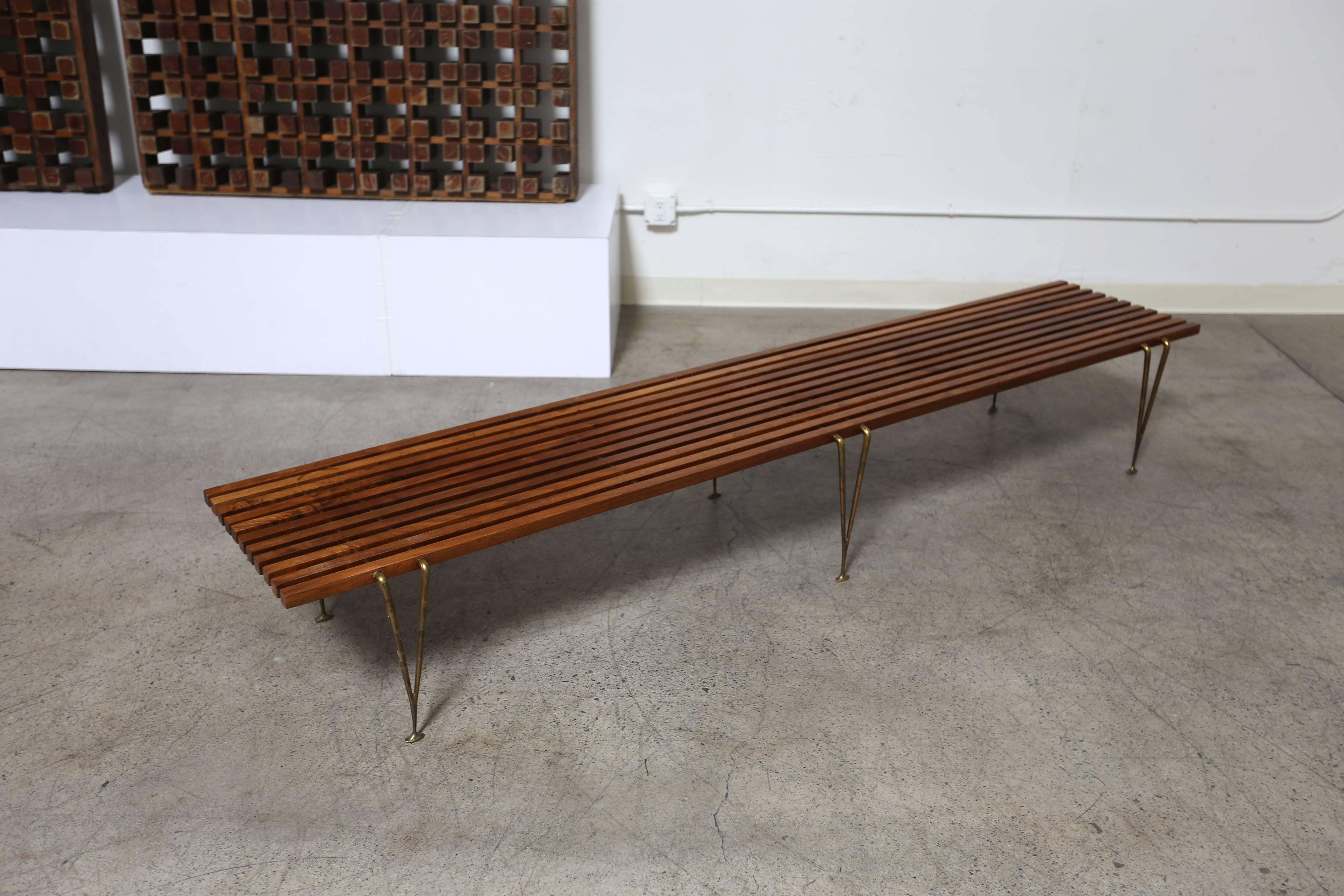 American Long Slat Bench by Hugh Acton