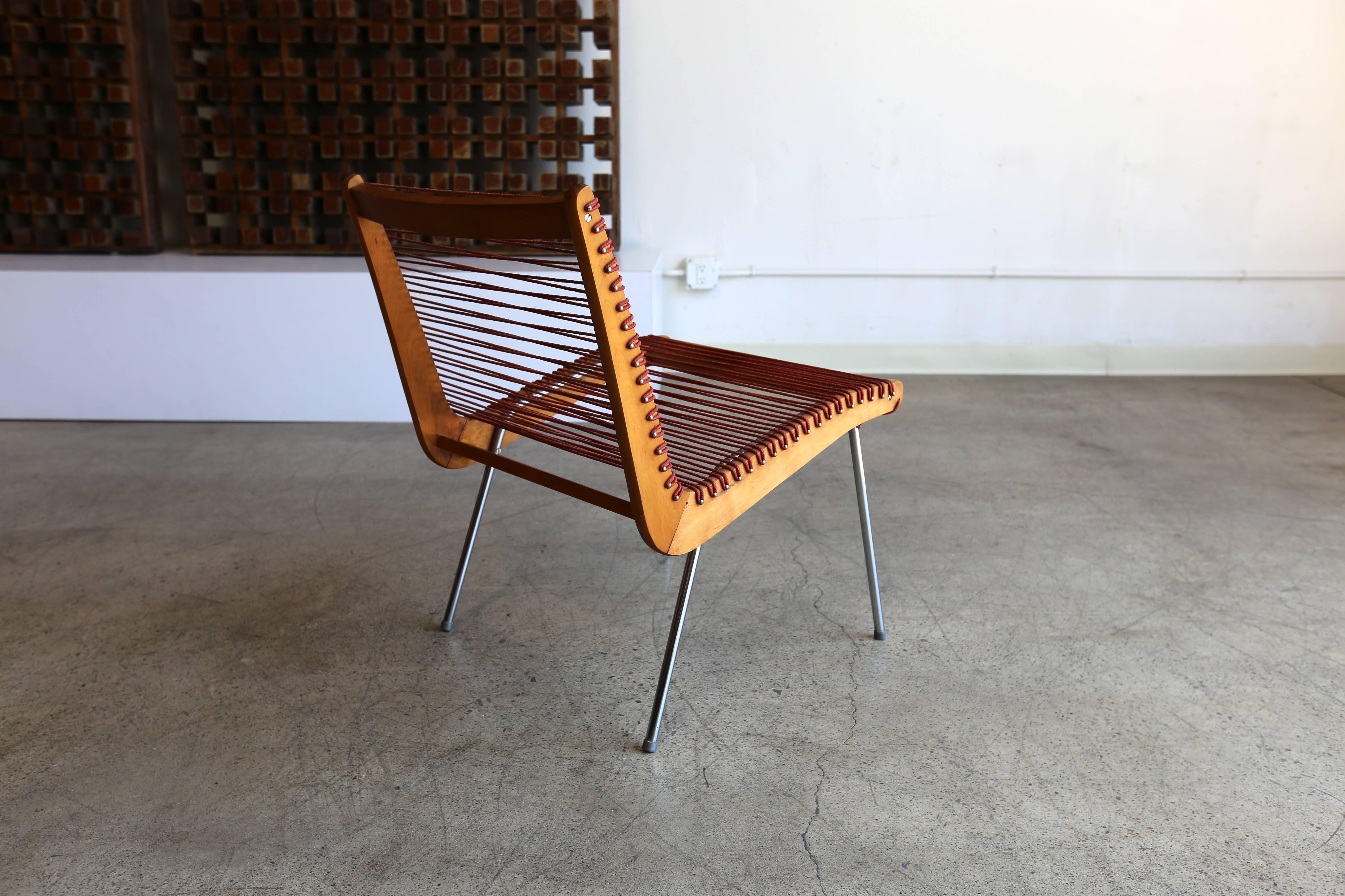 Mid-Century Modern String Chair by Robert J Ellenberger for Calfab