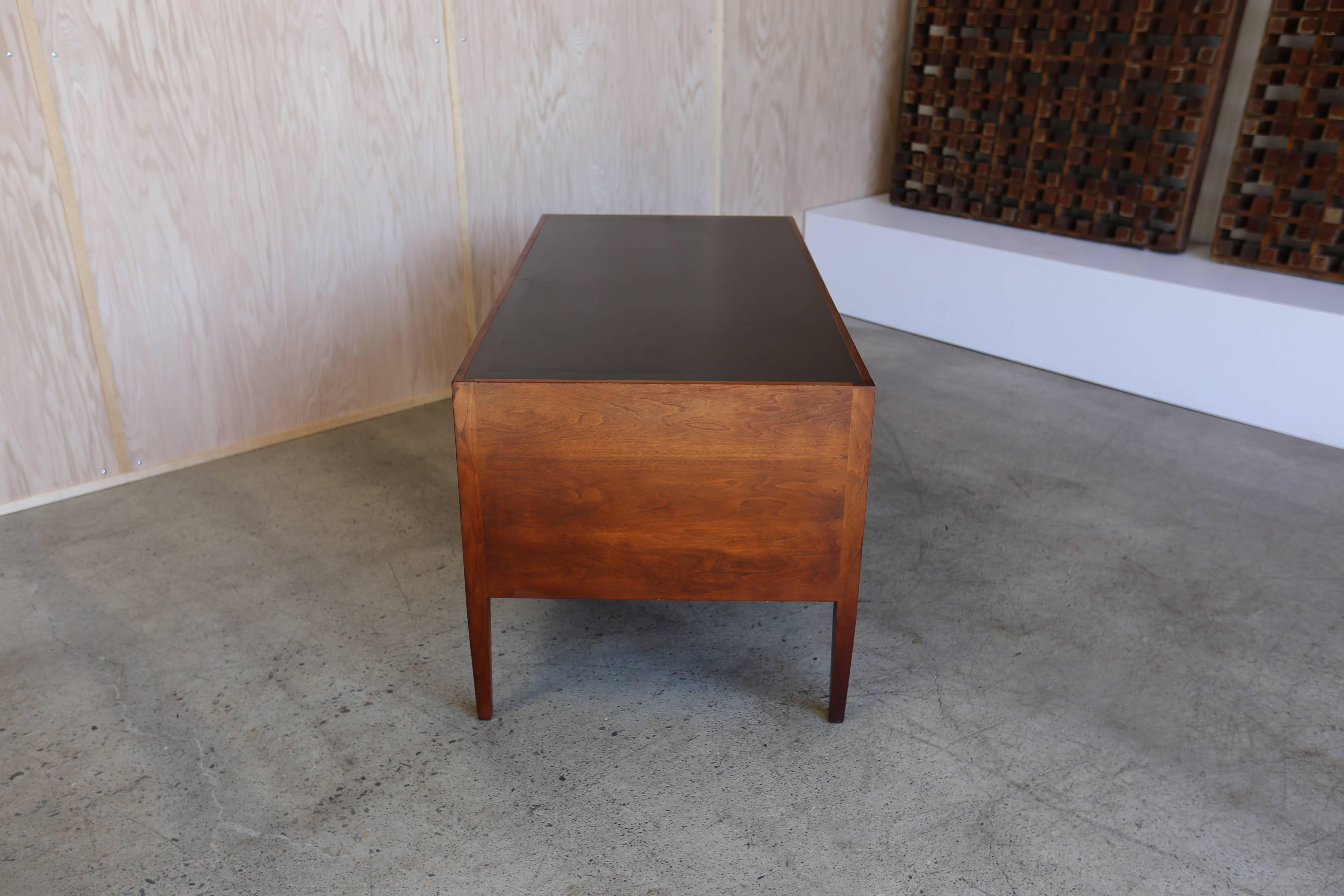 Modernist Walnut Executive Desk 1