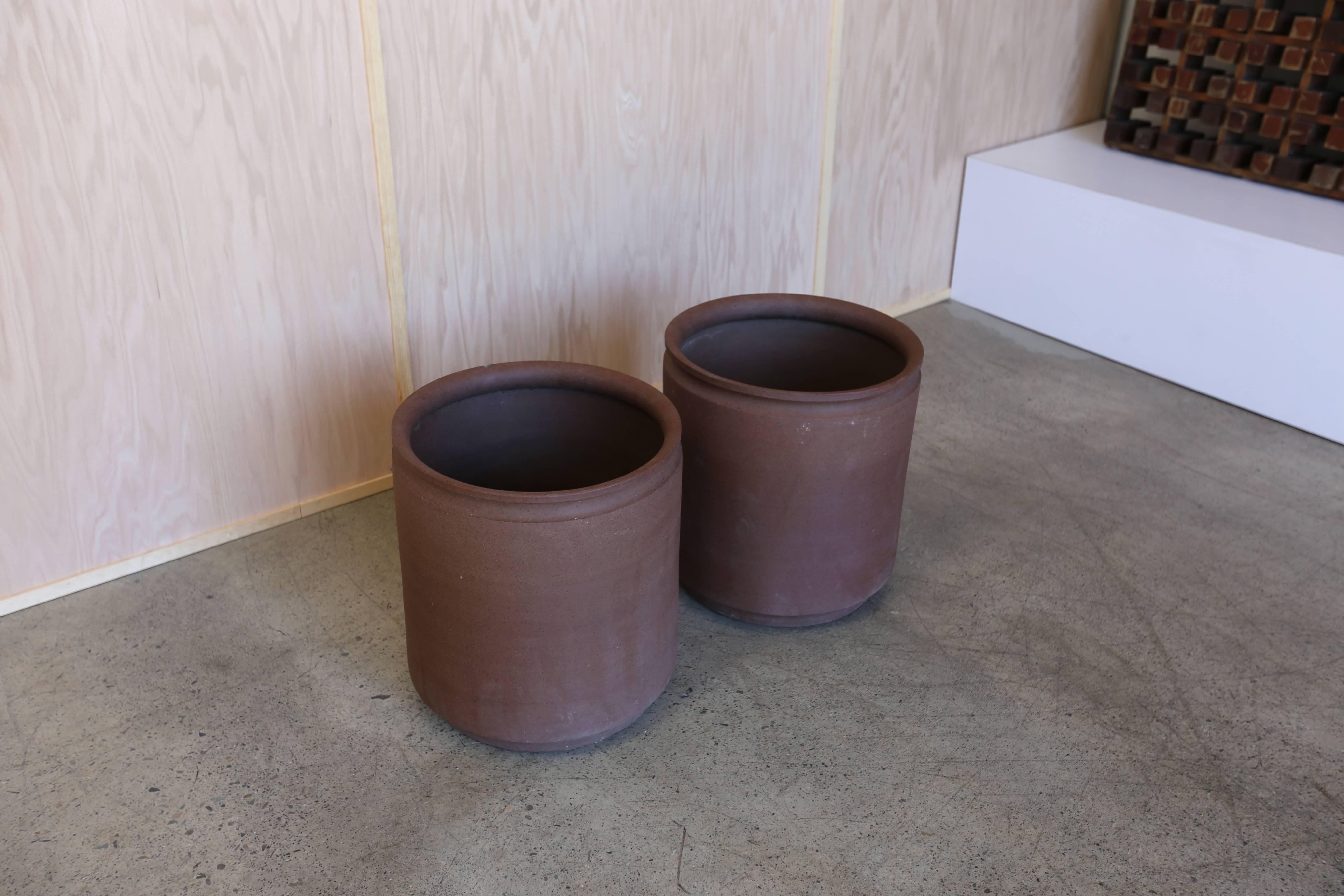 American Group of Three Ceramic Planters by David Cressey and Robert Maxwell