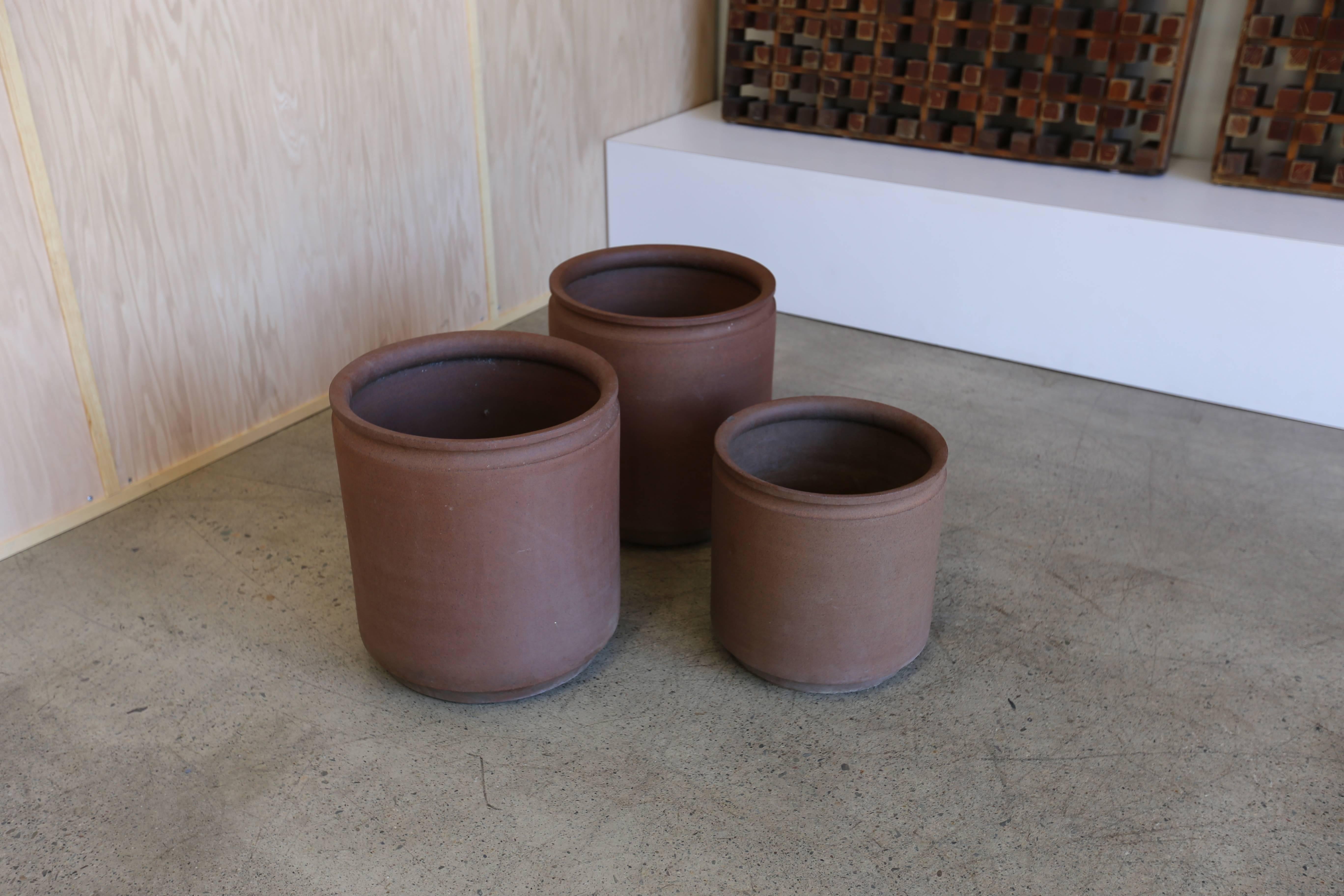 Group of Three Ceramic Planters by David Cressey and Robert Maxwell 1