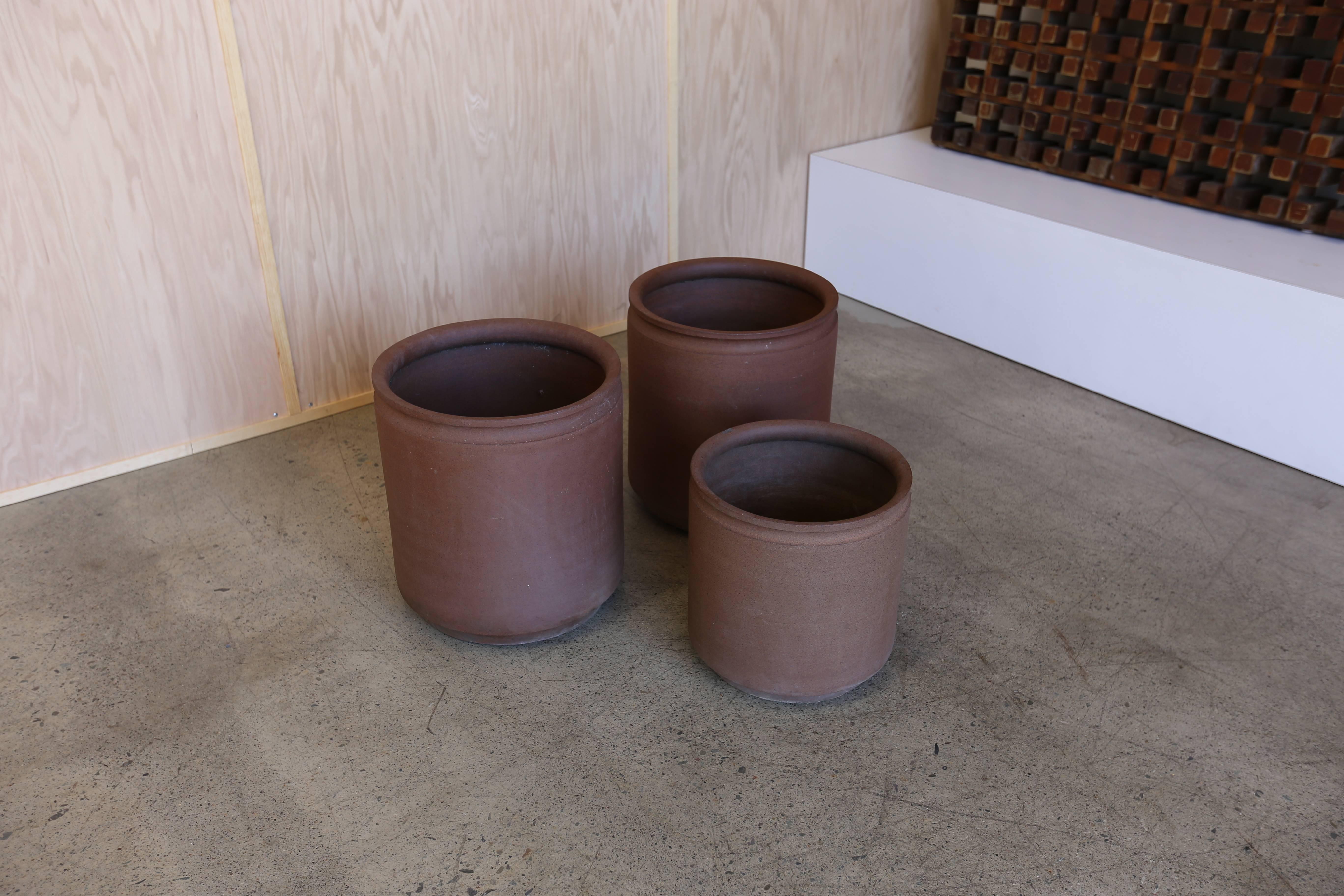 20th Century Group of Three Ceramic Planters by David Cressey and Robert Maxwell
