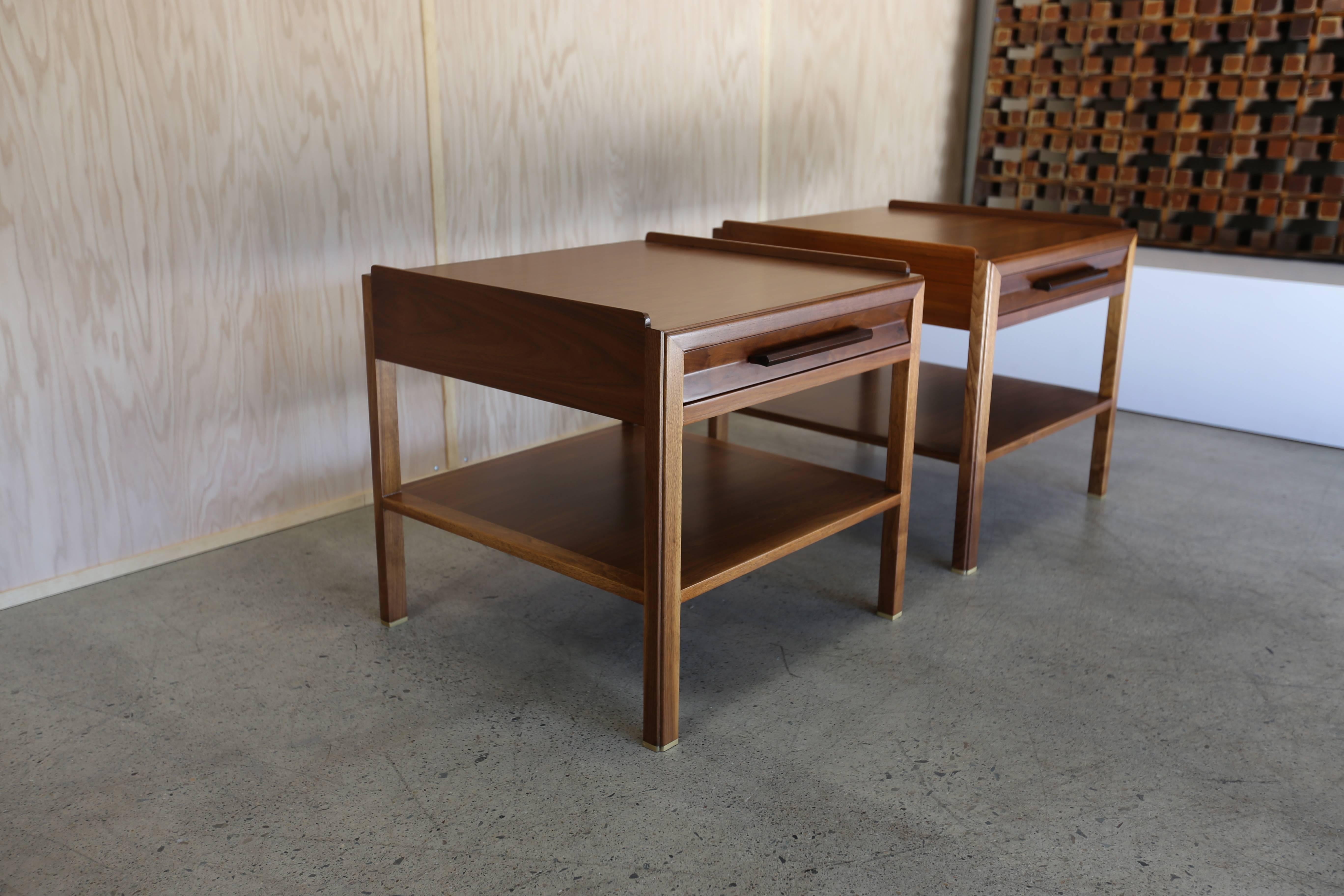 Mid-Century Modern Large-Scale End Tables by Edward Wormley