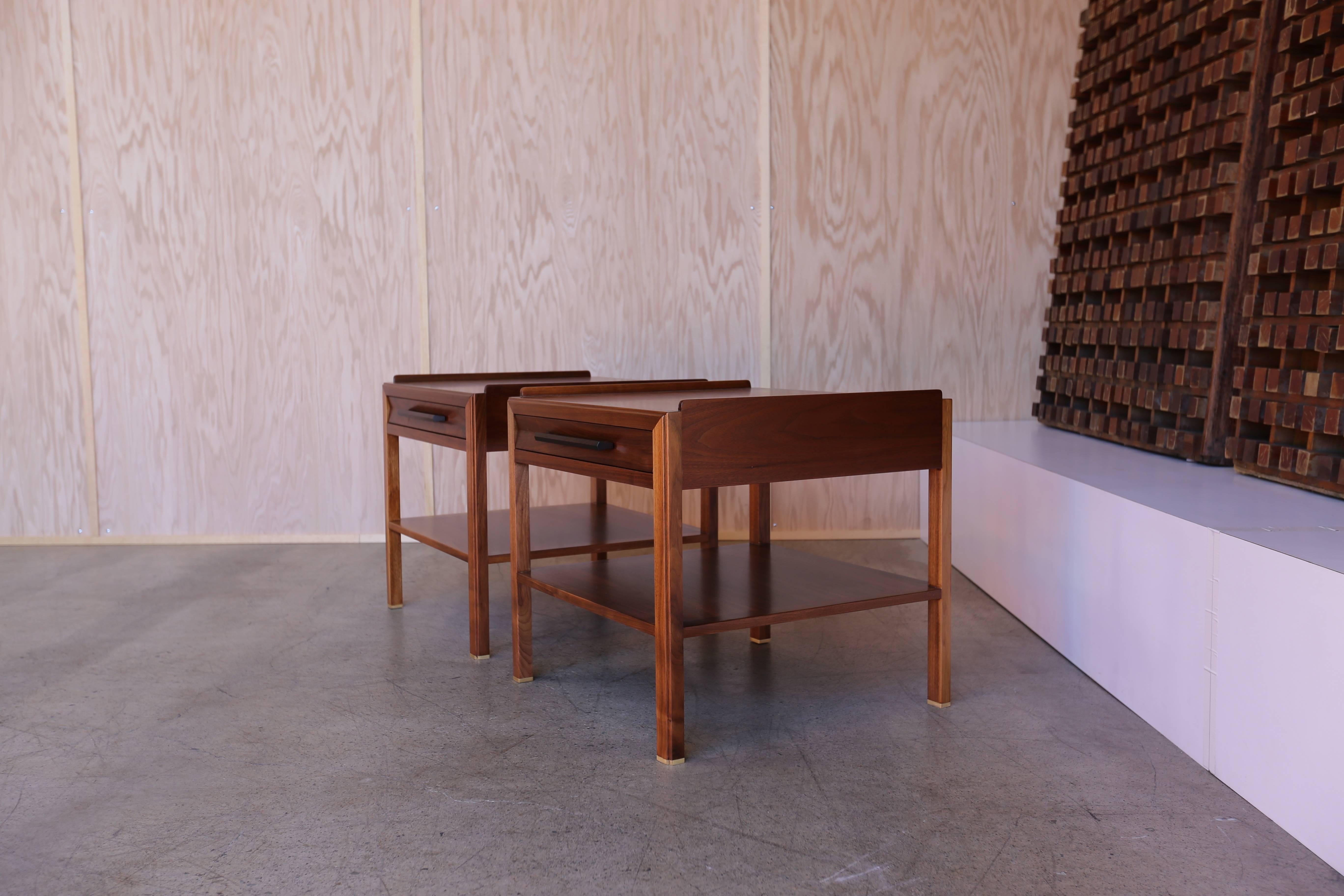 Large-scale end tables by Edward Wormley for Dunbar Furniture Co.