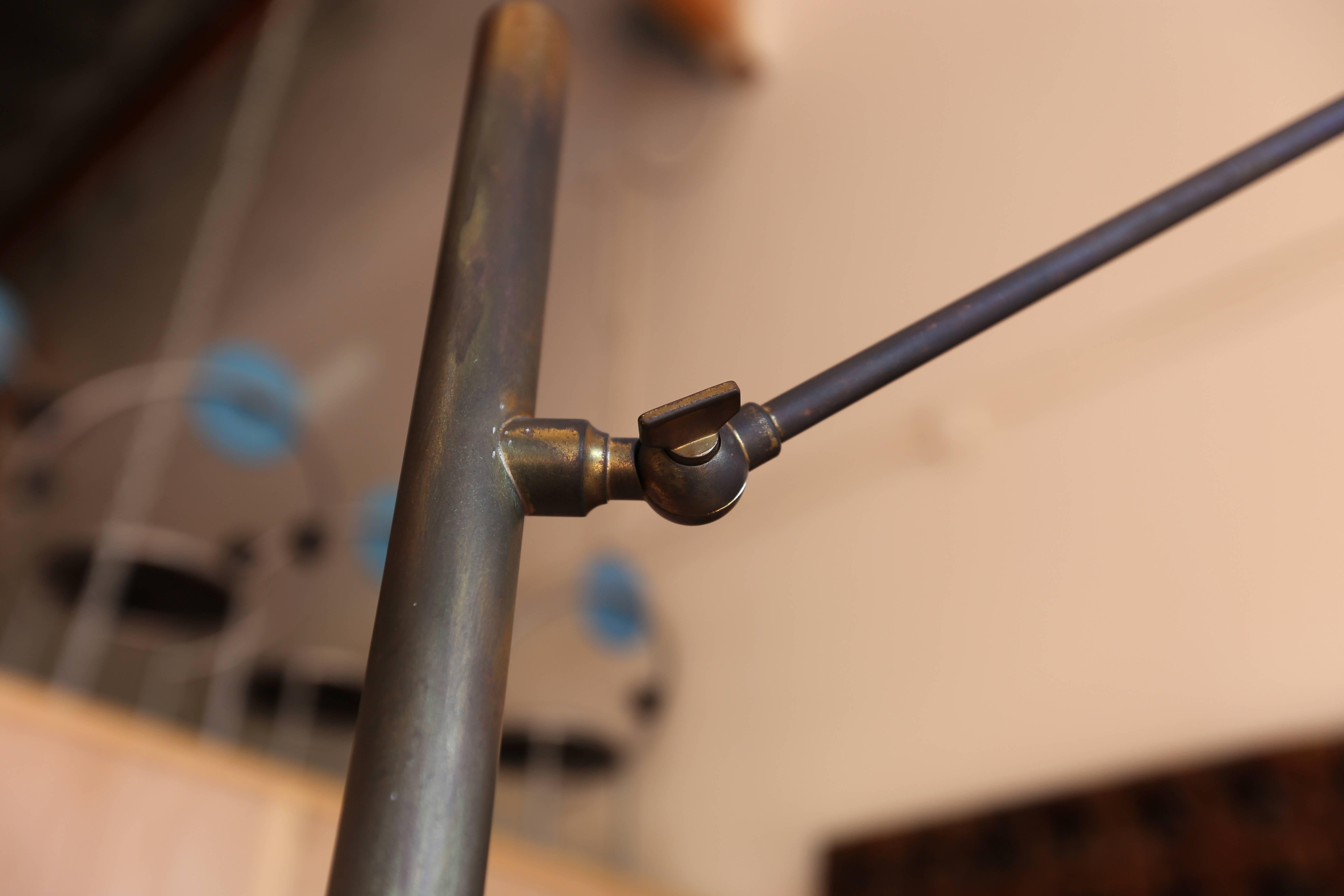 Aluminum Arredoluce Easel Lamp by Angelo Lelli