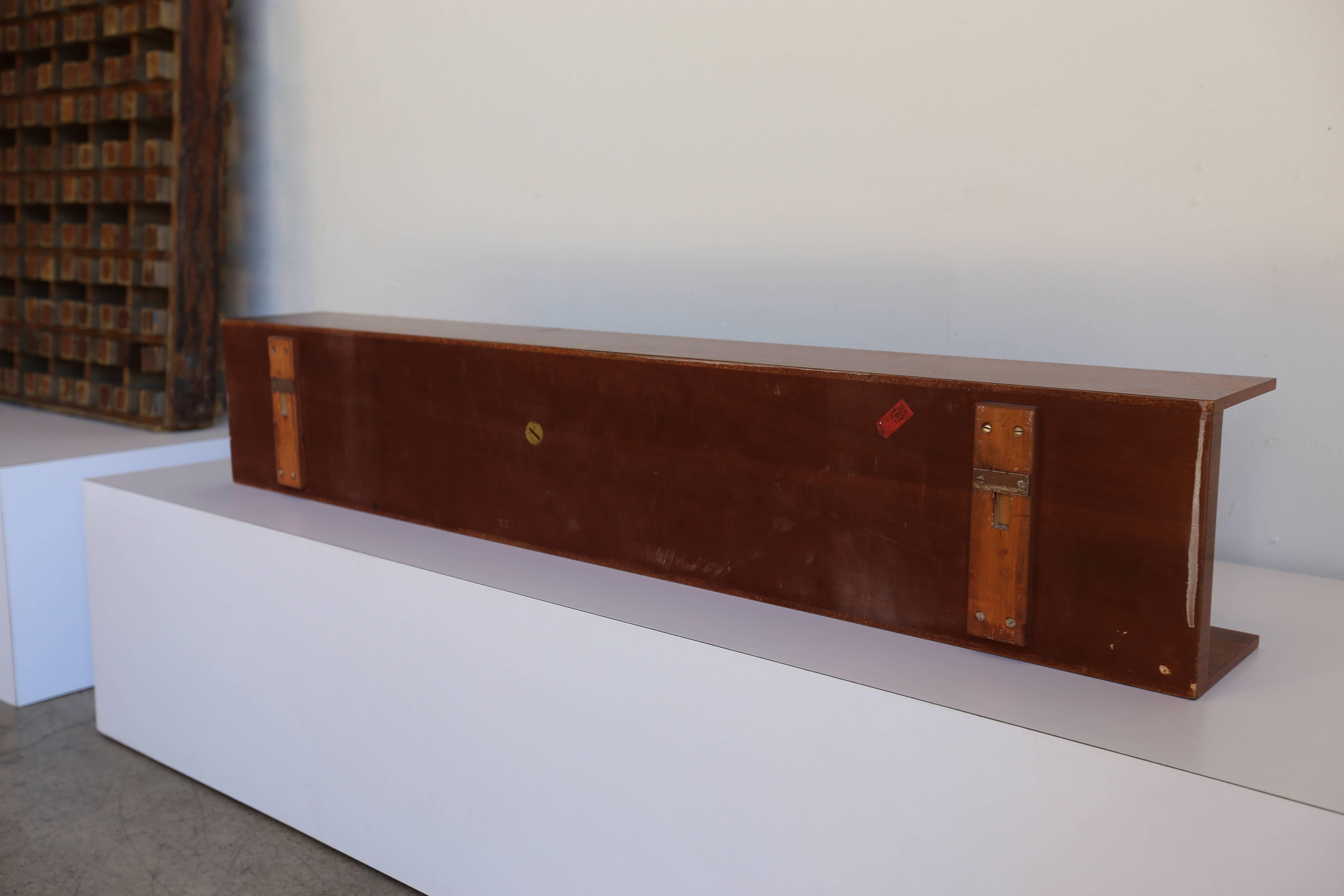 20th Century Rosewood Floating Shelf by Walter Wirtz