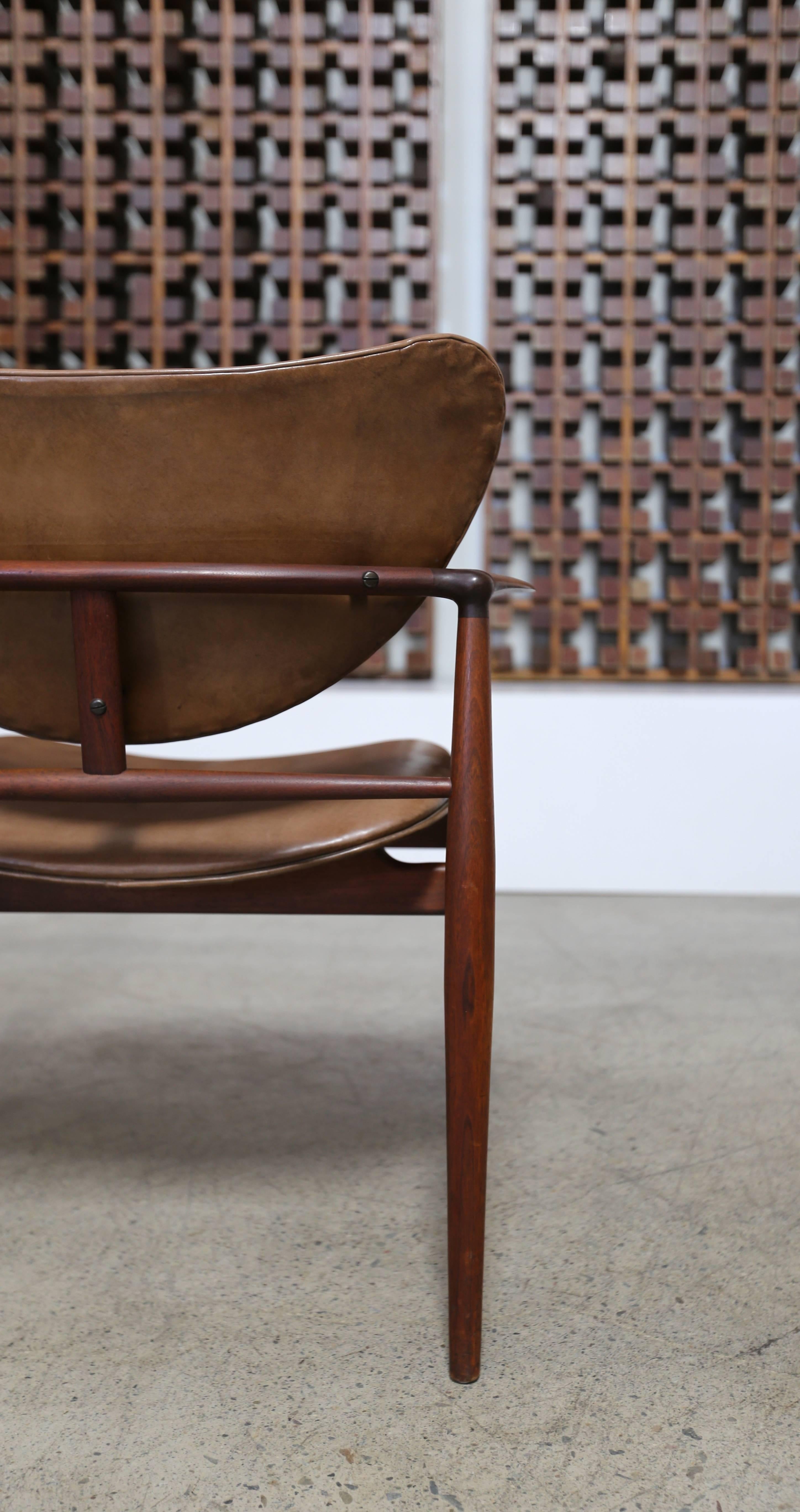 Finn Juhl armchair, model 48. Early production baker production.
