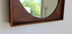 Walnut Framed Mirror by Arthur Umanoff for Howard Miller