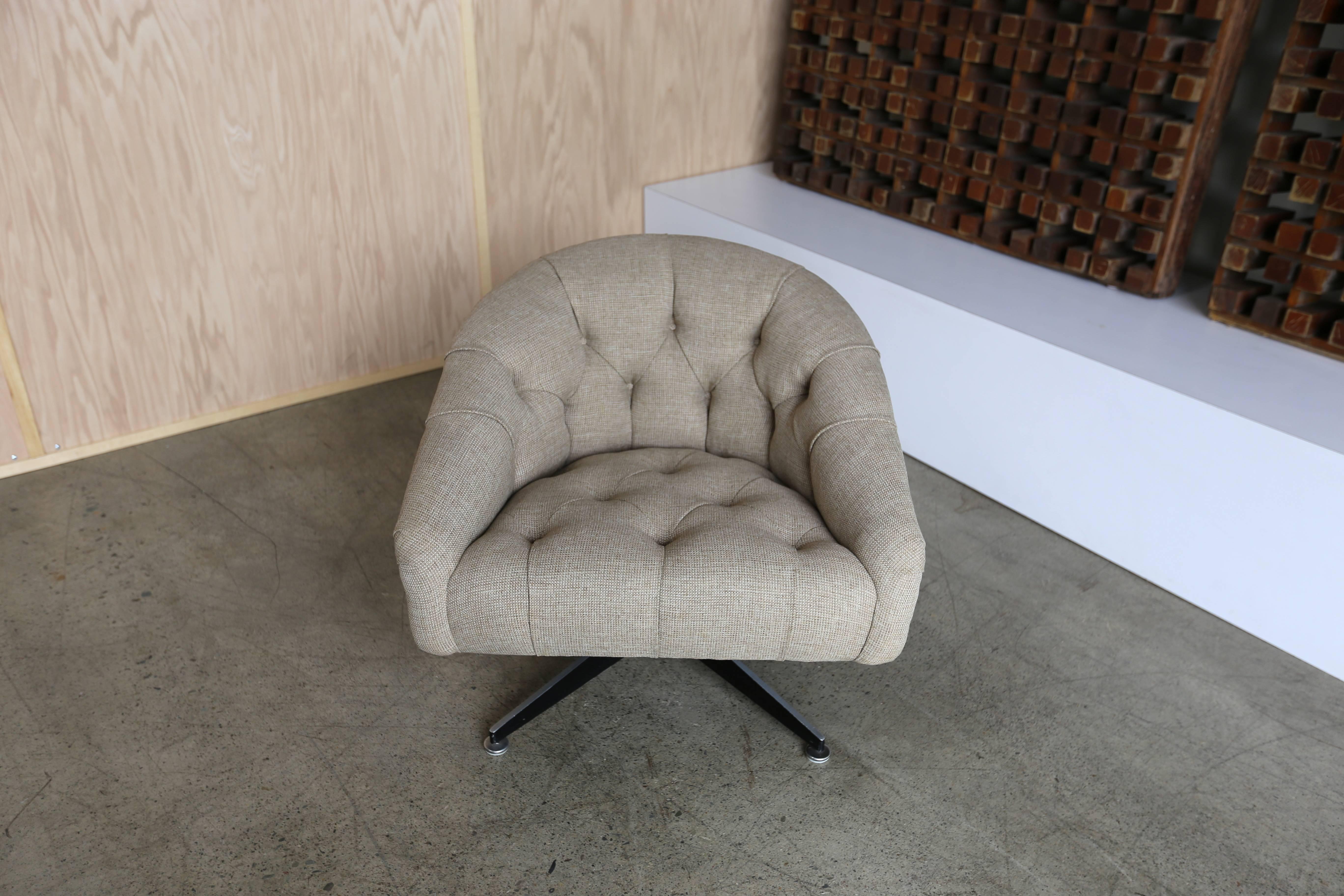 20th Century Swivel Lounge Chair by Ward Bennett