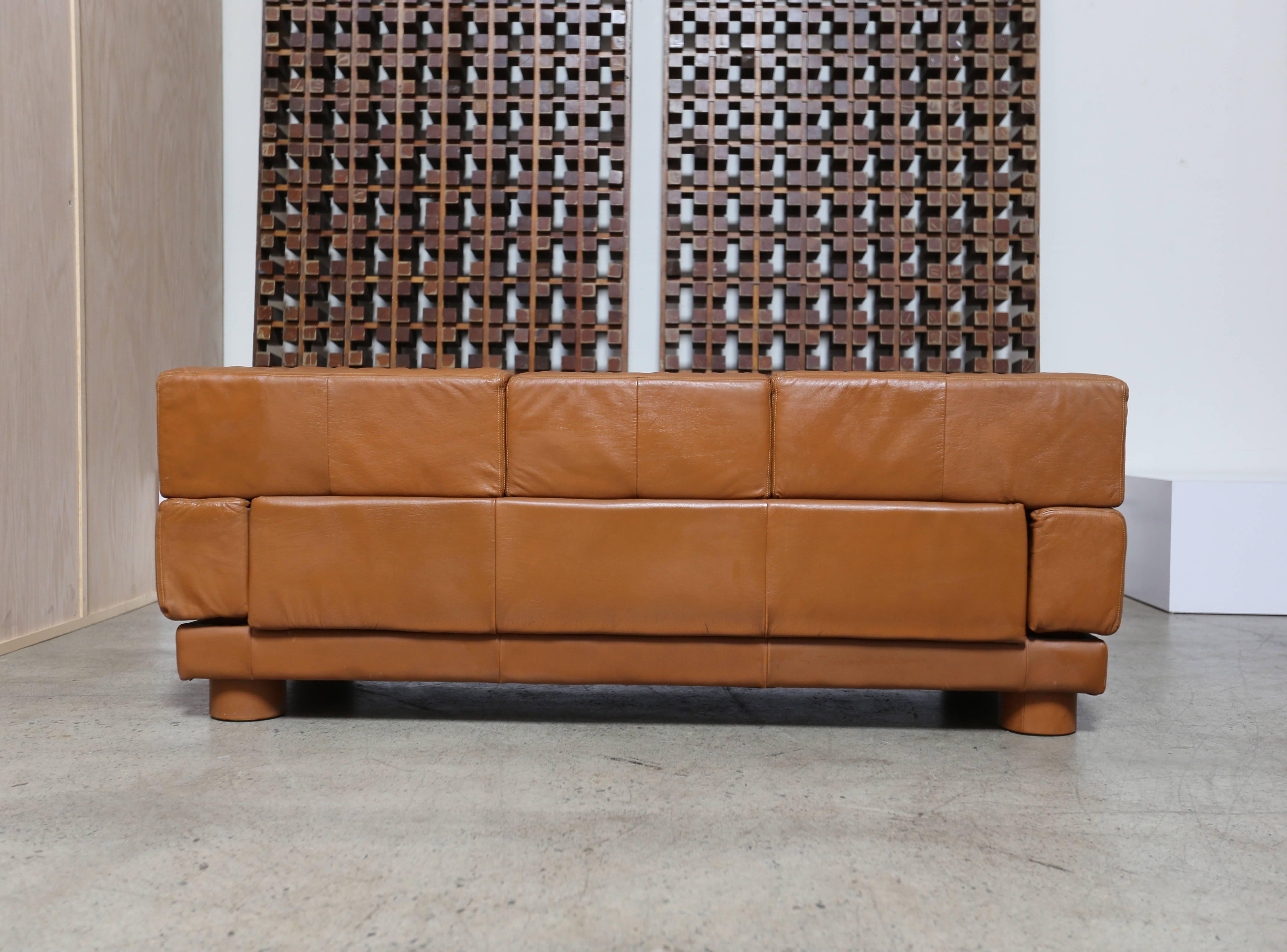 Leather Sofa by Percival Lafer 1