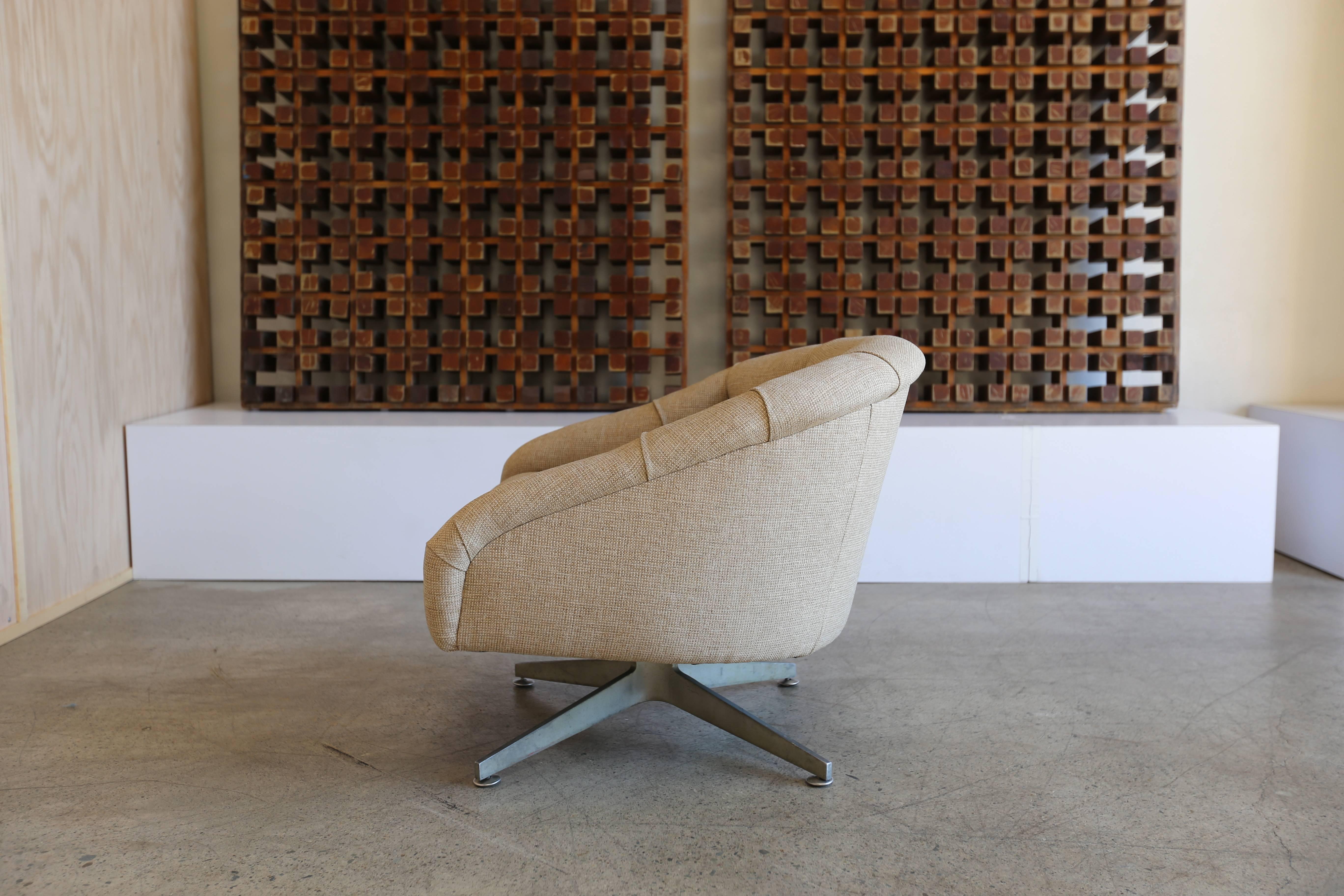 20th Century Swivel Lounge Chair by Ward Bennett