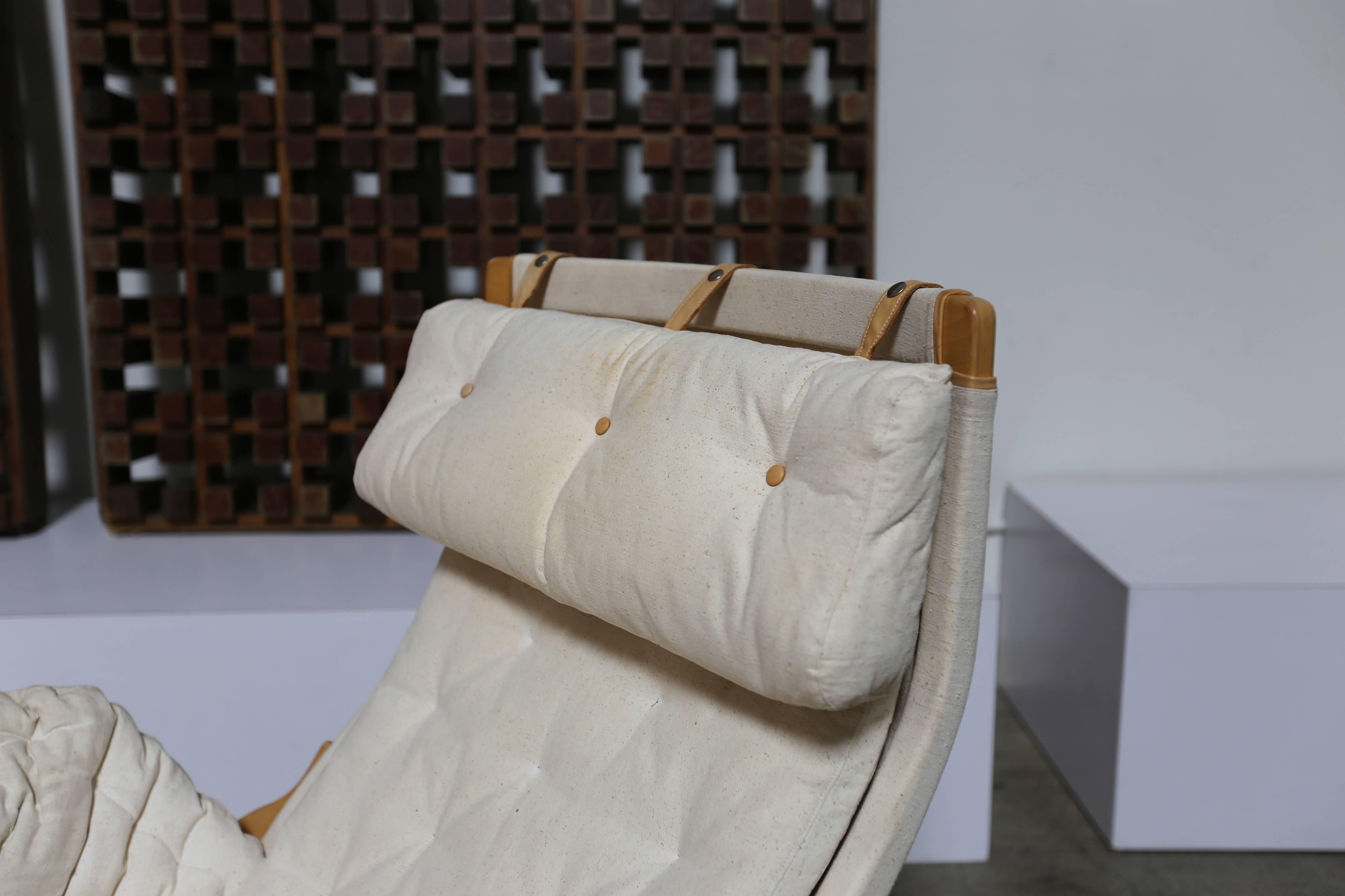 Pernilla Lounge Chair and Ottoman by Bruno Mathsson In Good Condition In San Juan Capistrano, CA