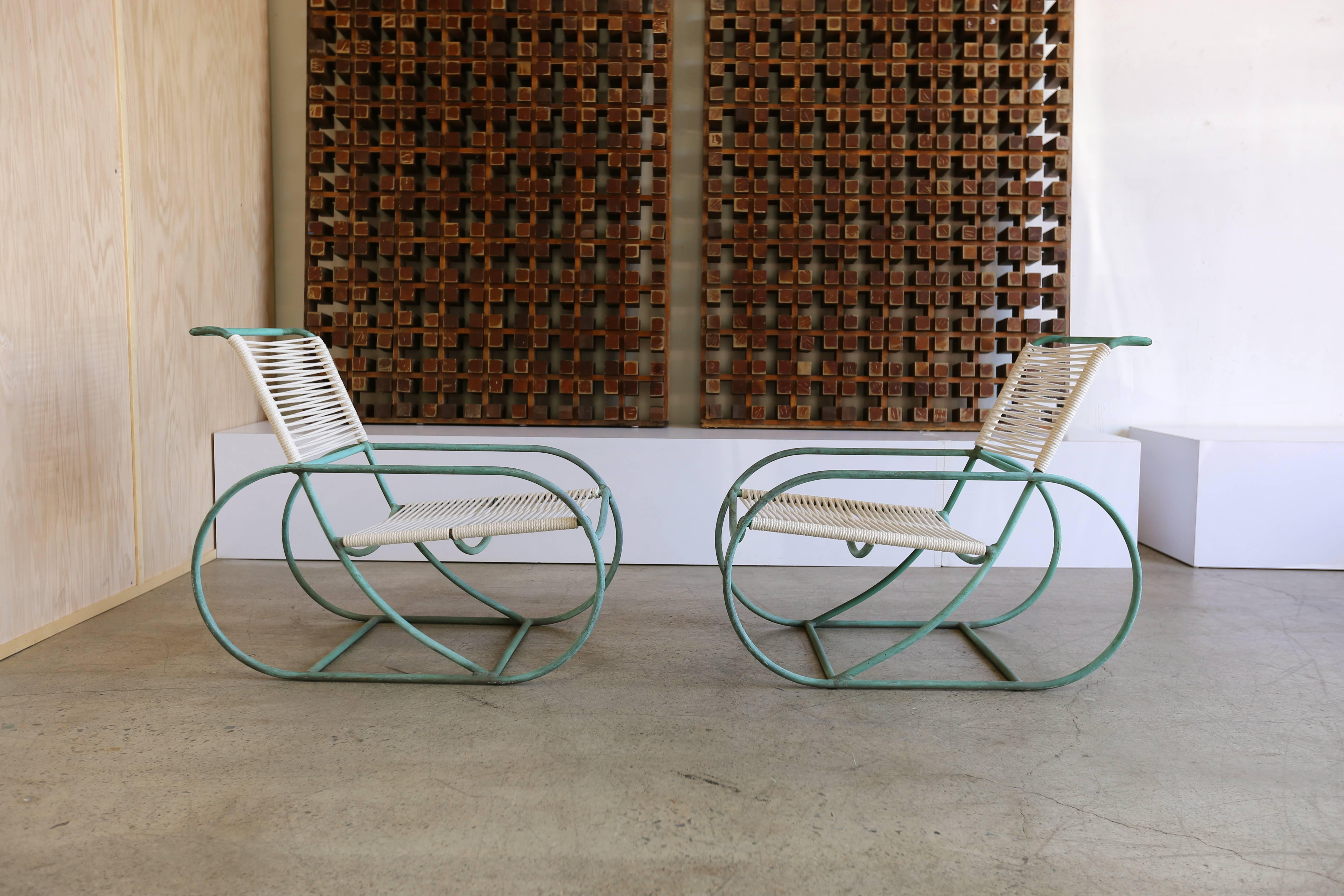 Pair of lounge chairs by Kipp Stewart for Terra.