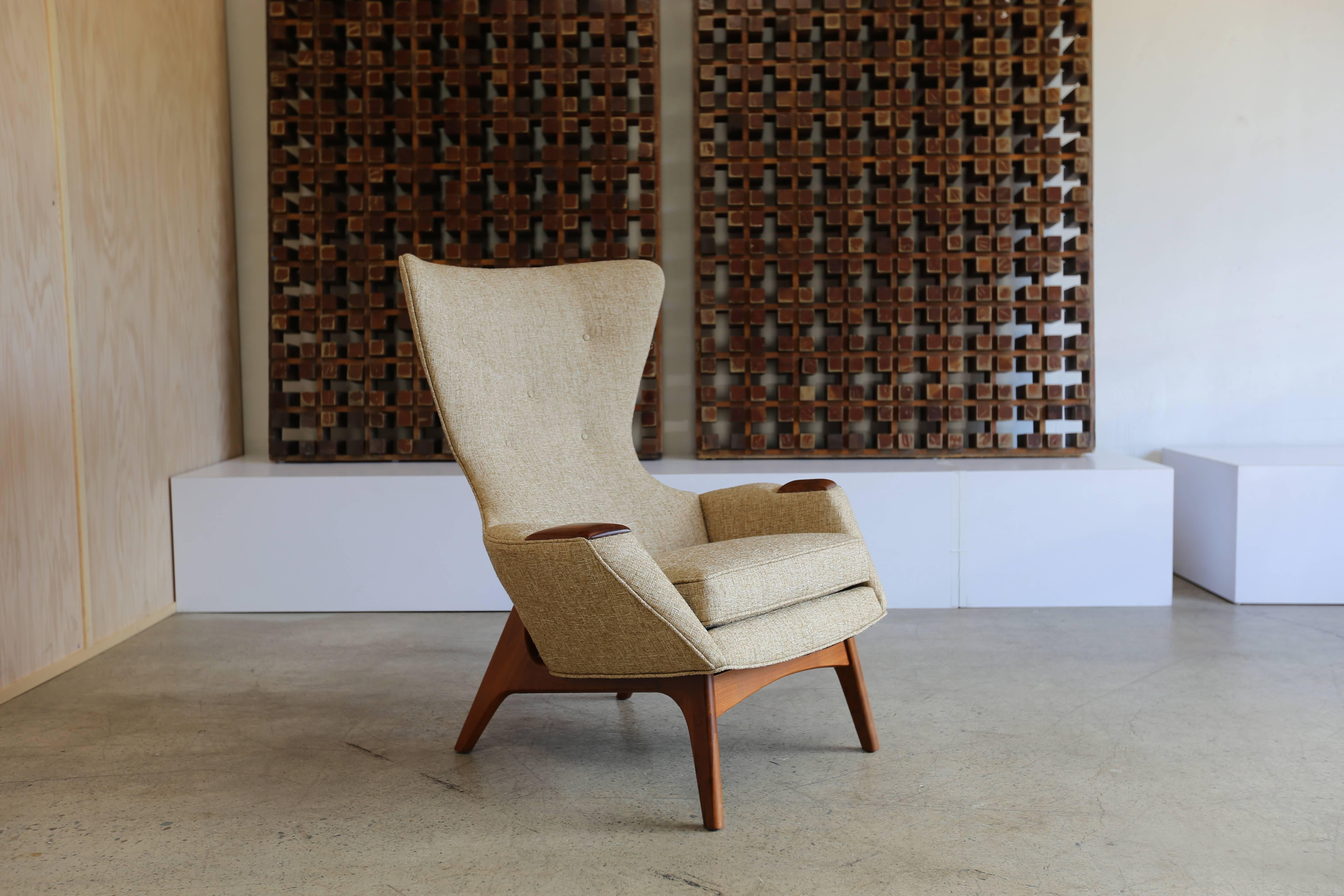Sculptural wingback chair by Adrian Pearsall for Craft Associates.