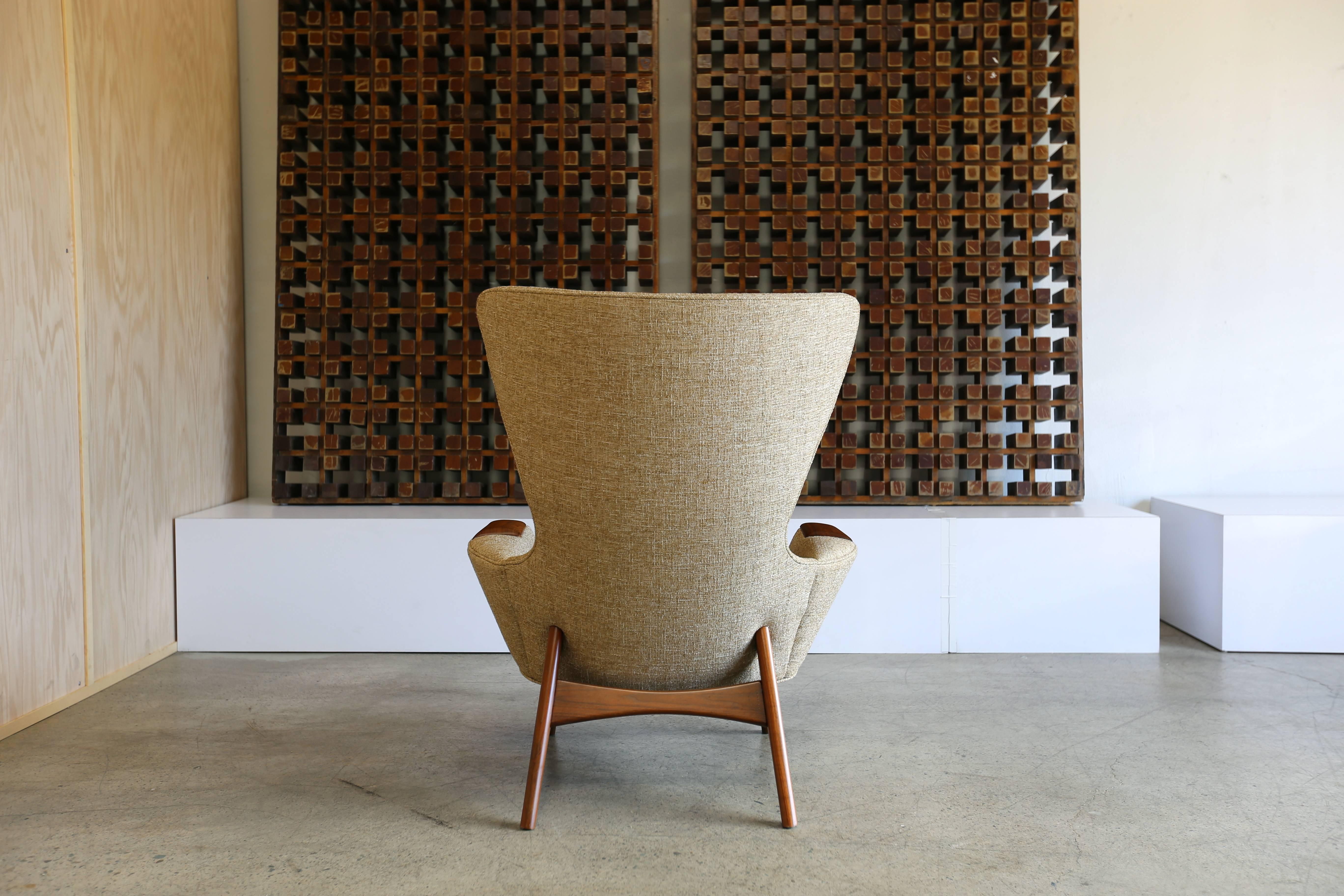 Mid-Century Modern Wingback Chair by Adrian Pearsall for Craft Associates