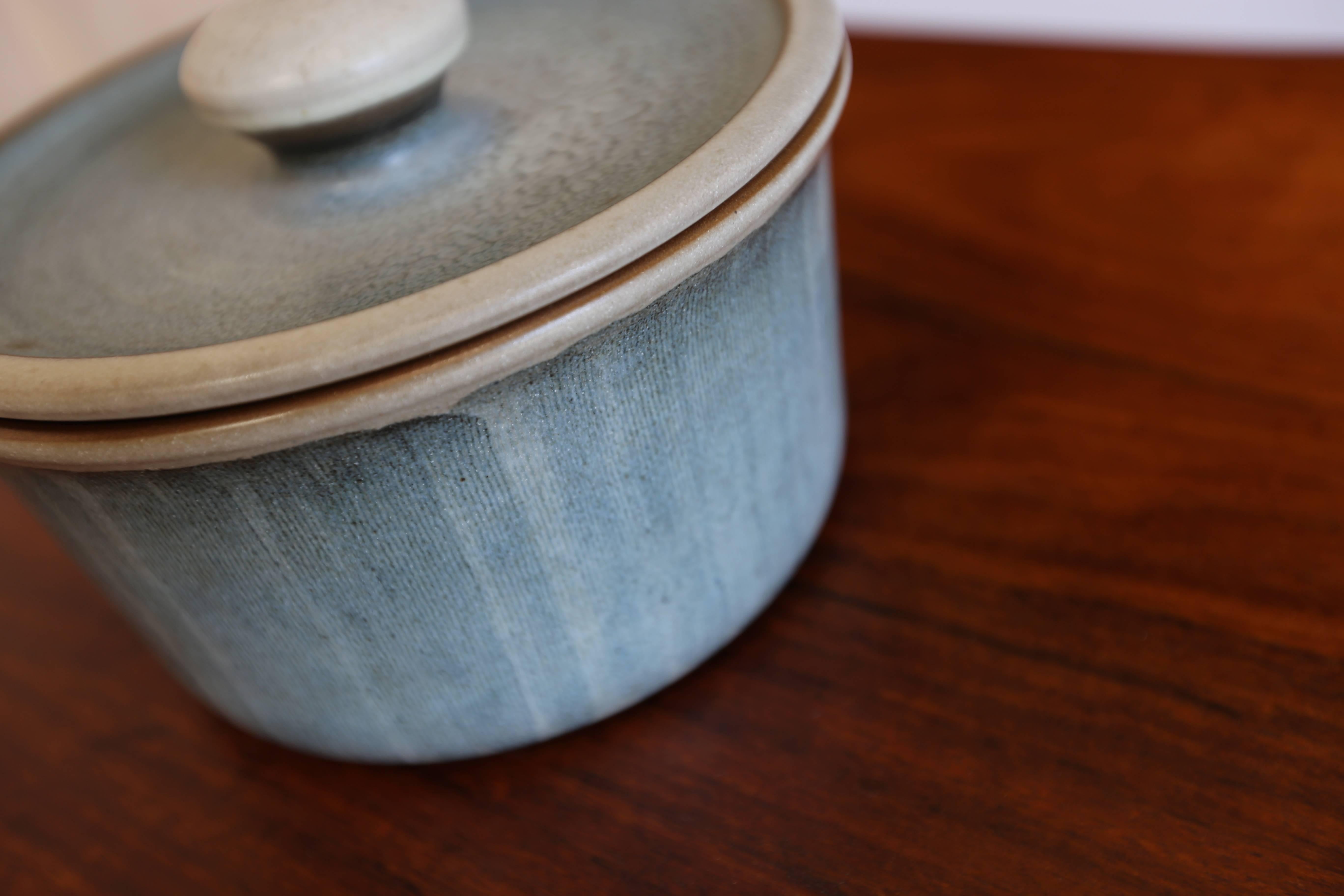 Mid-Century Modern Lidded Ceramic Vessel by Rupert Deese