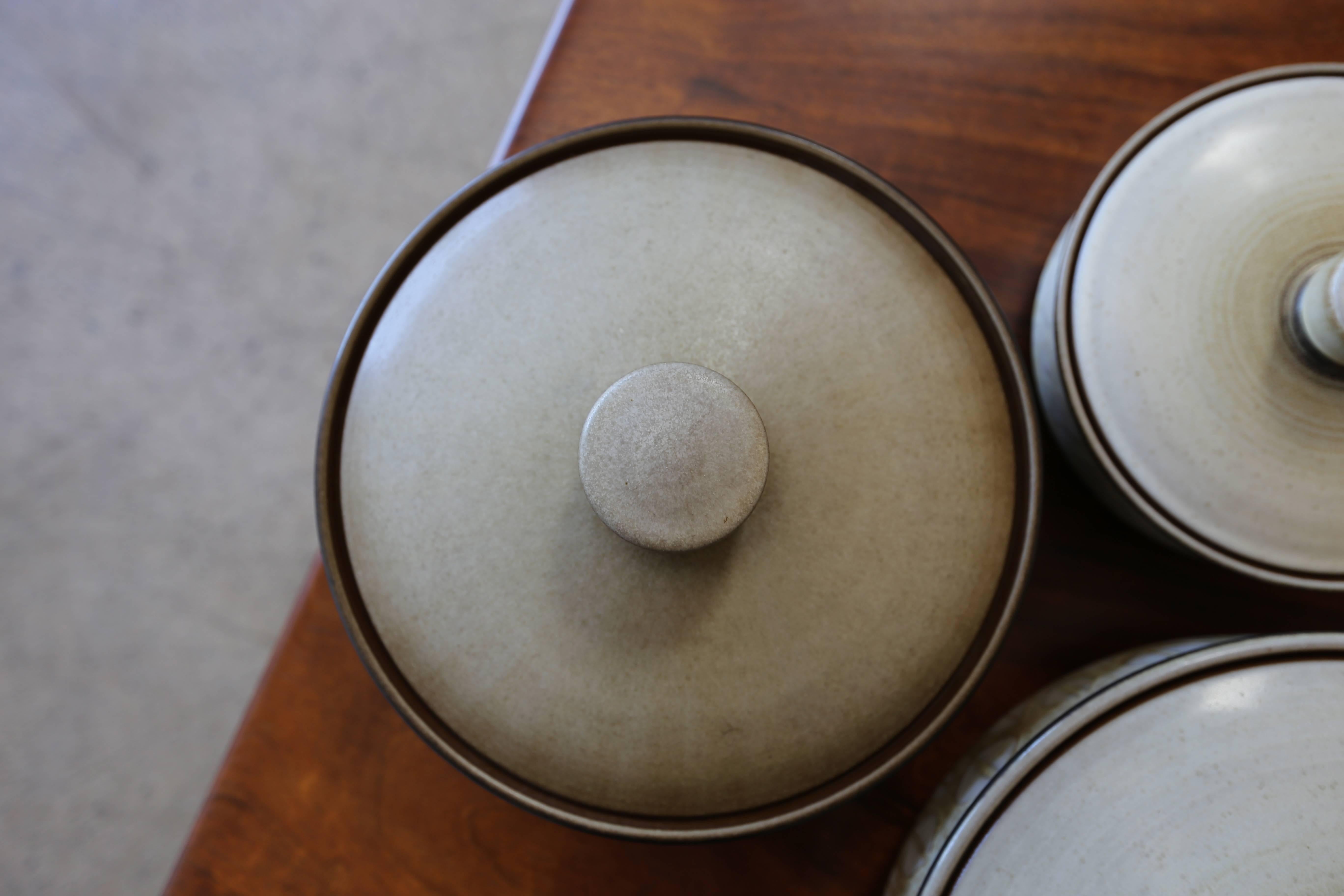 Set of Three Lidded Vessels by Rupert Deese In Excellent Condition In Costa Mesa, CA