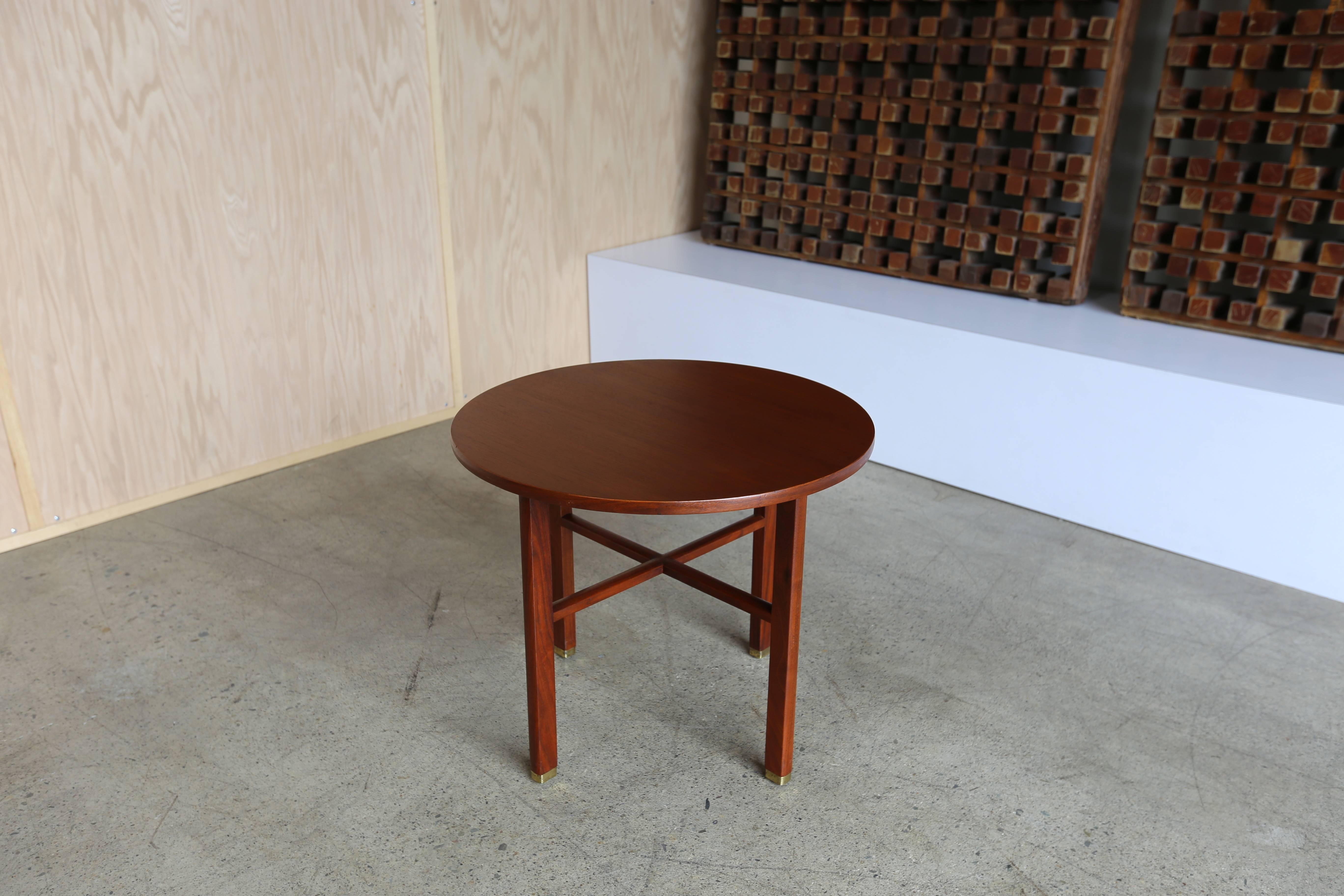Round occasional table by Edward Wormley for Dunbar.