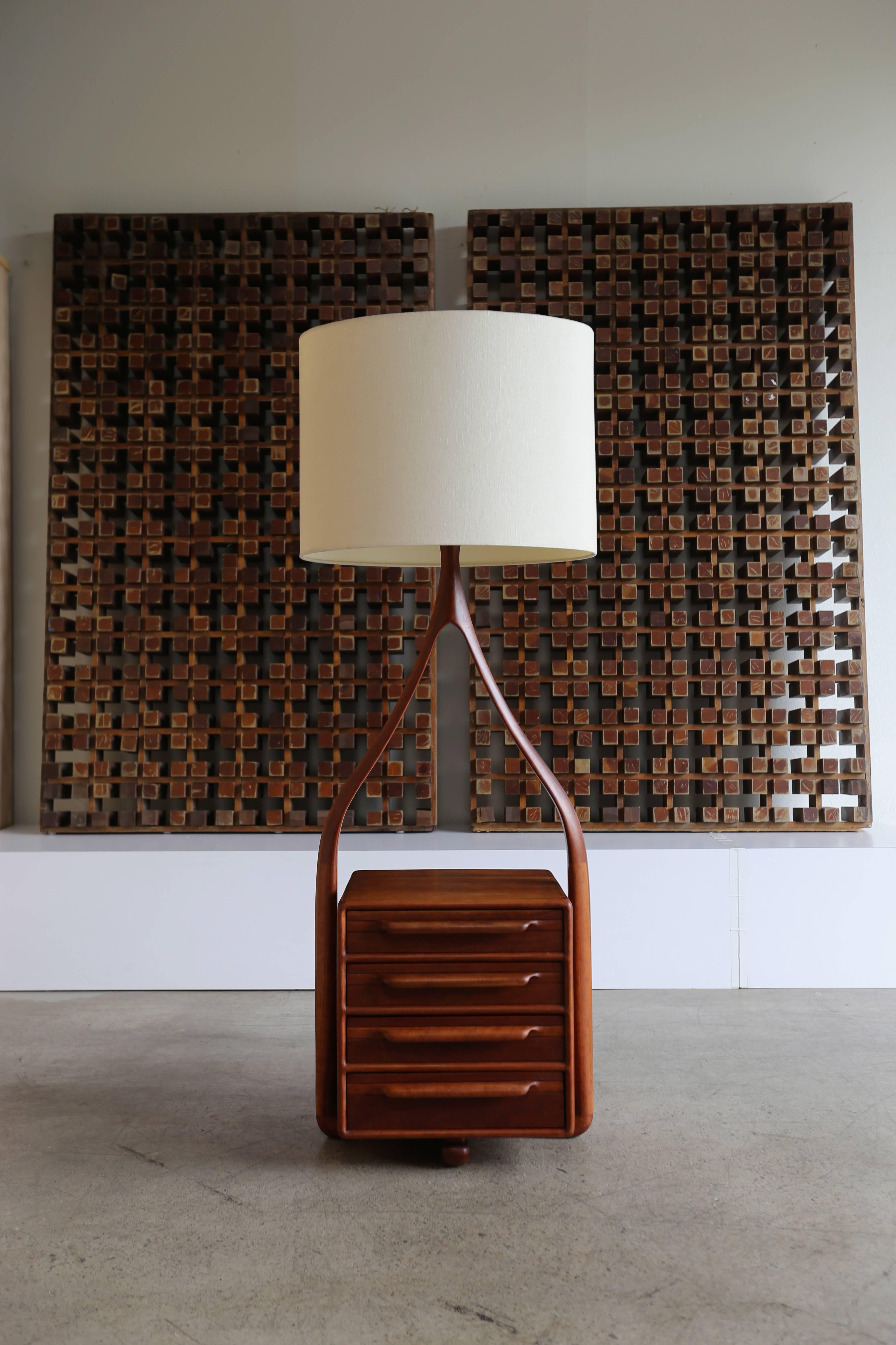 Handcrafted Floor Lamp by Tom Tramel, 1970s 3