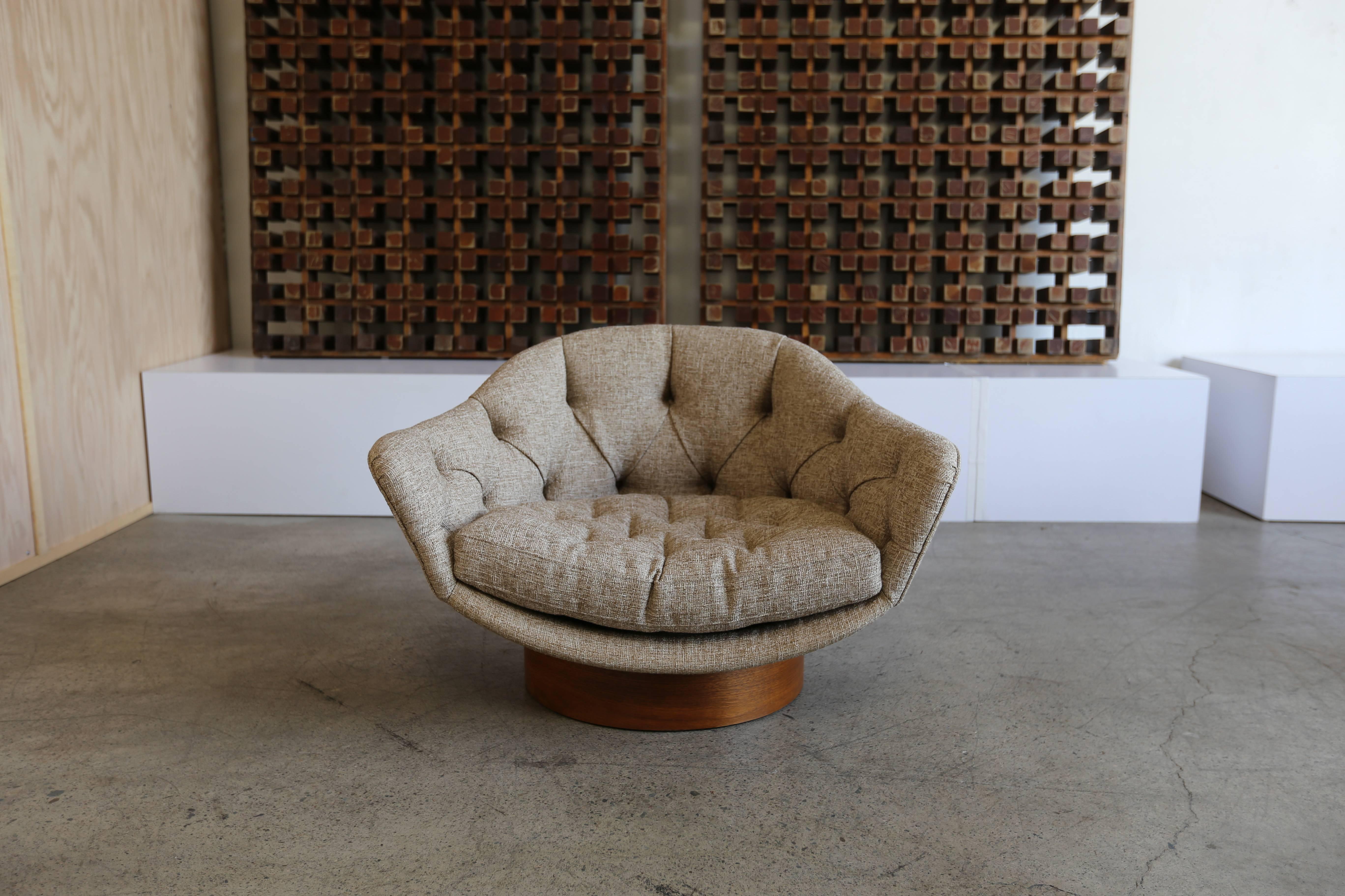 Modernist Tufted Barrel Chairs 2