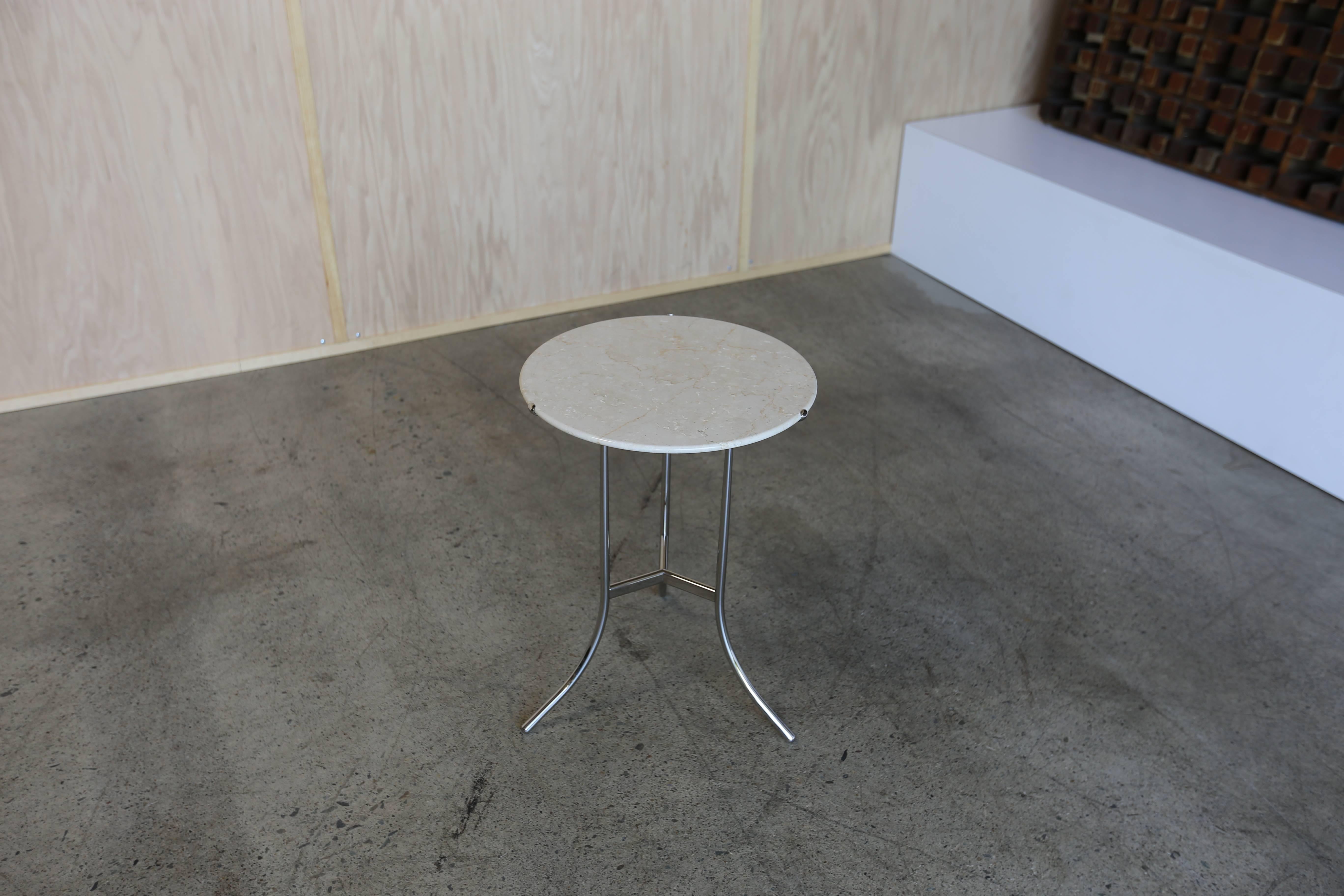 Marble Occasional Table by Cedric Hartman In Good Condition In Costa Mesa, CA