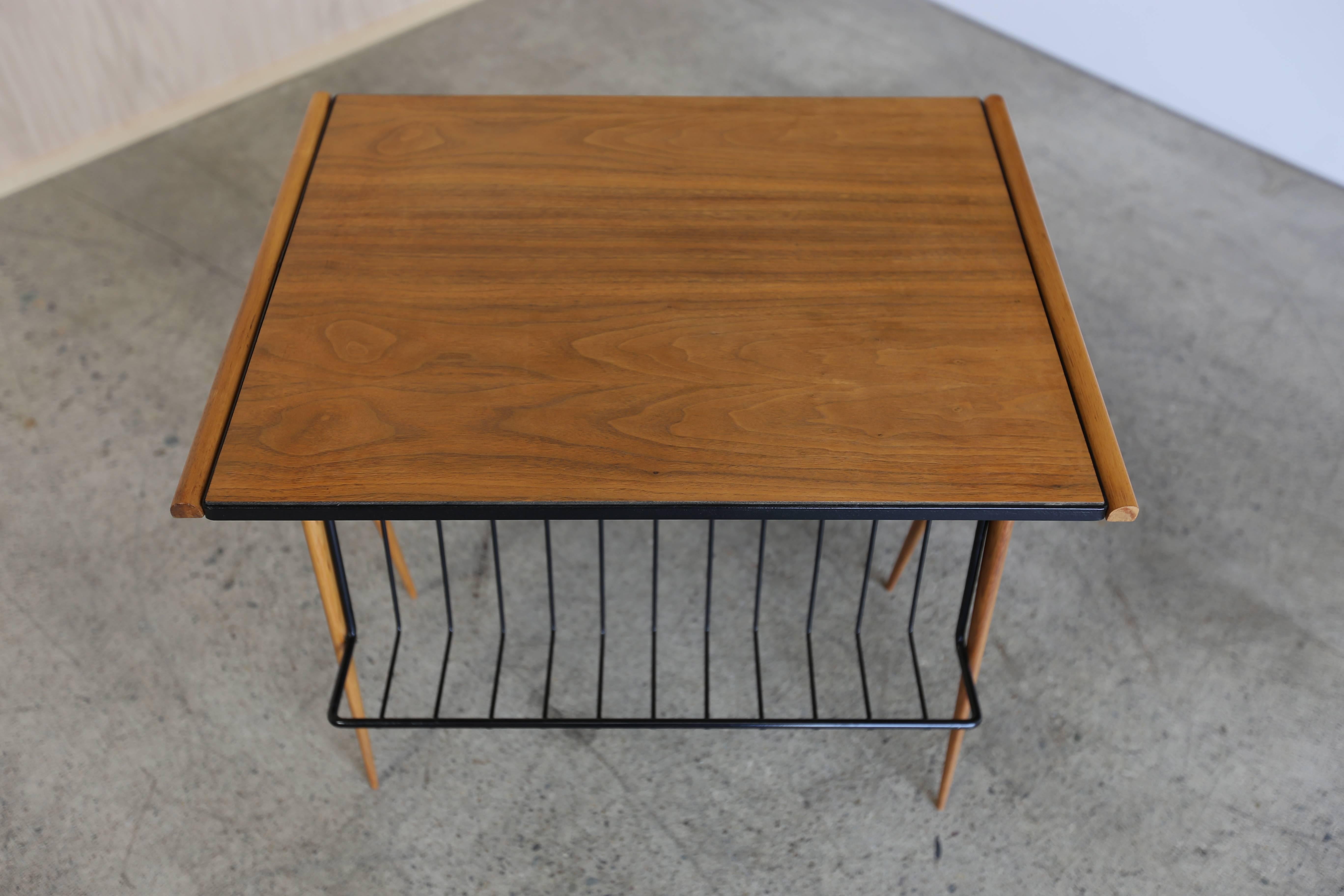 Iron Occasional Table or Magazine Rack by Arthur Umanoff