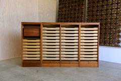 Teak Roll Top Cabinet