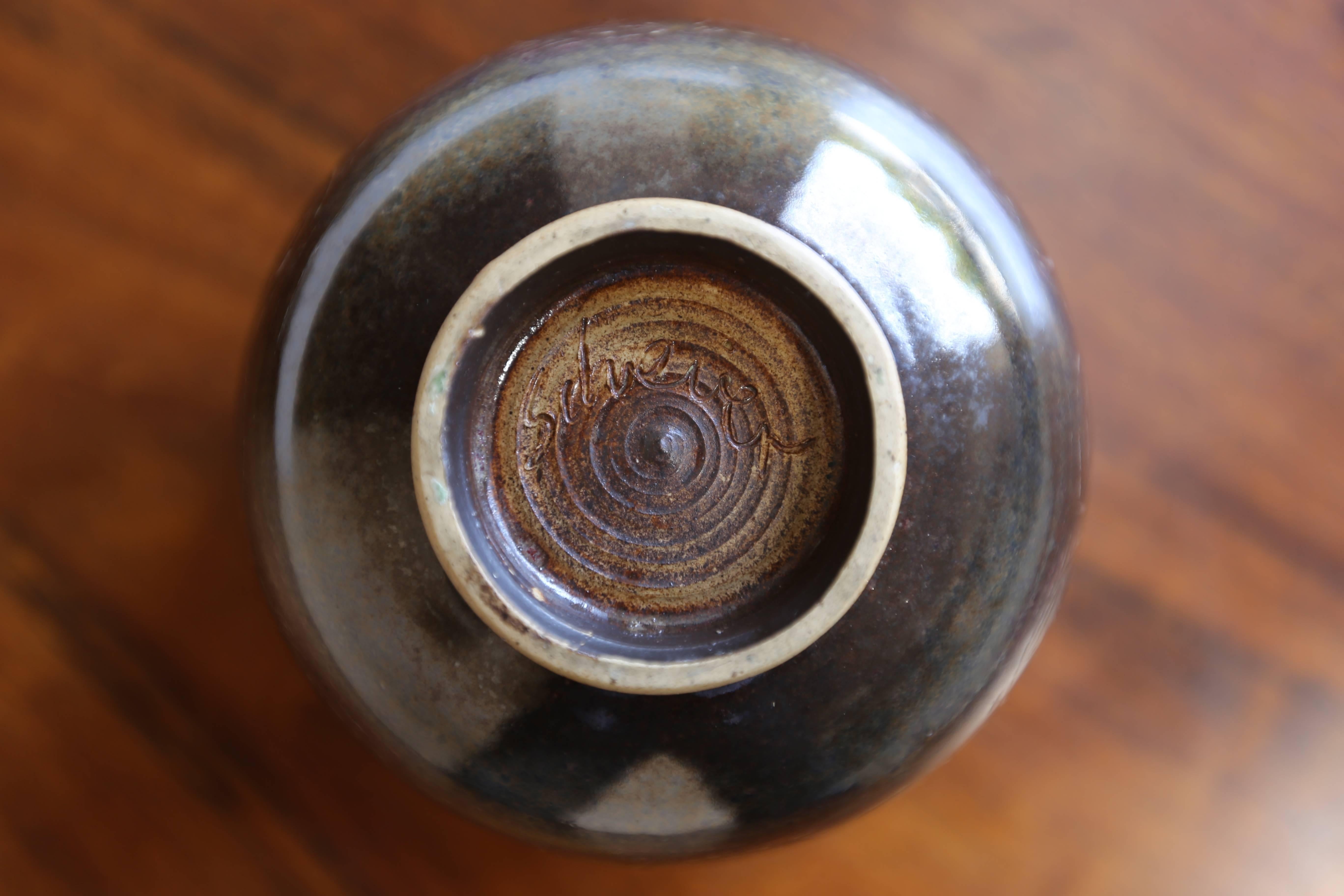Mid-Century Modern Ceramic Bowl by Edwin and Mary Scheier