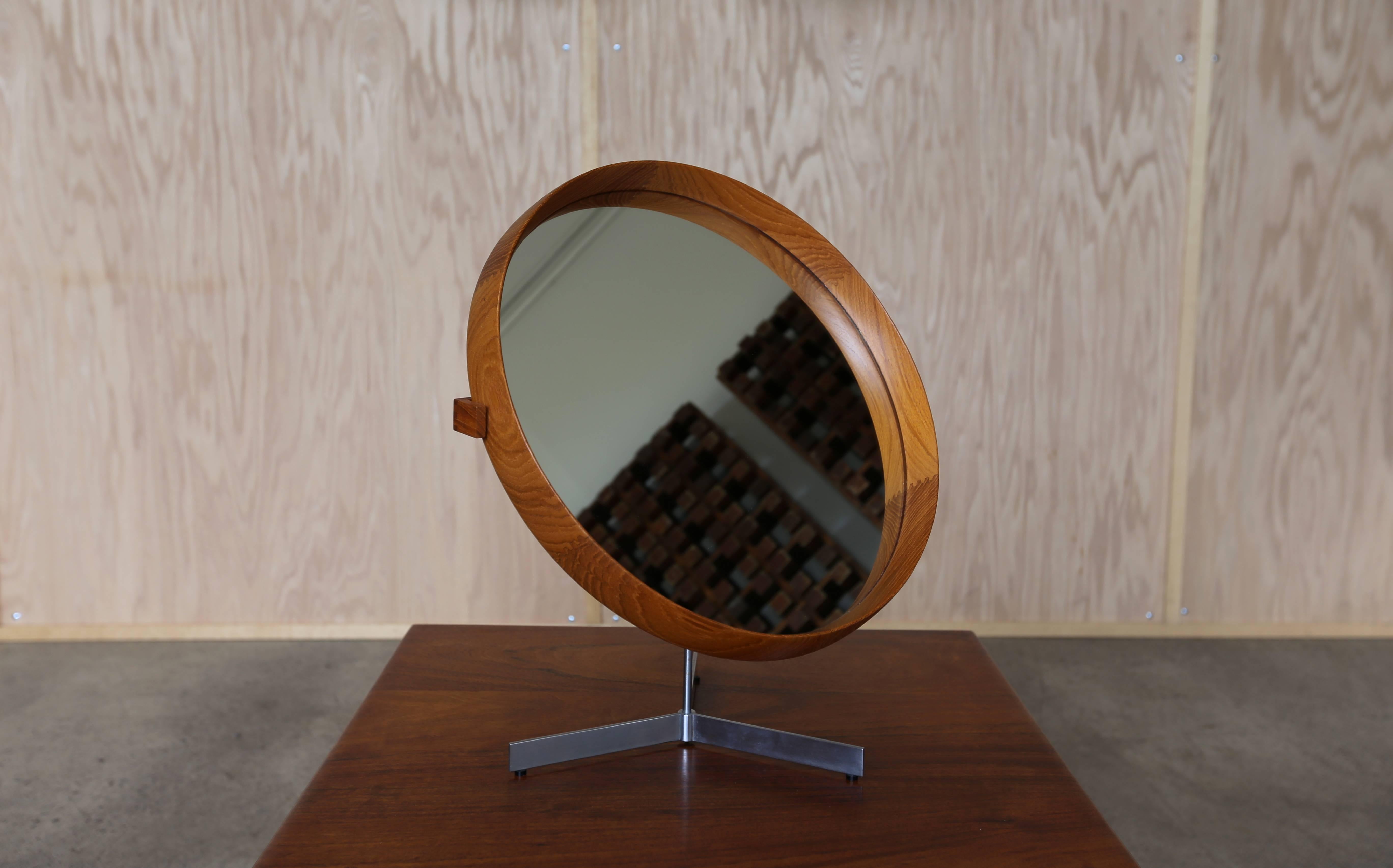 Swedish Tabletop Mirror by Uno and Östen Kristiansson for Luxus
