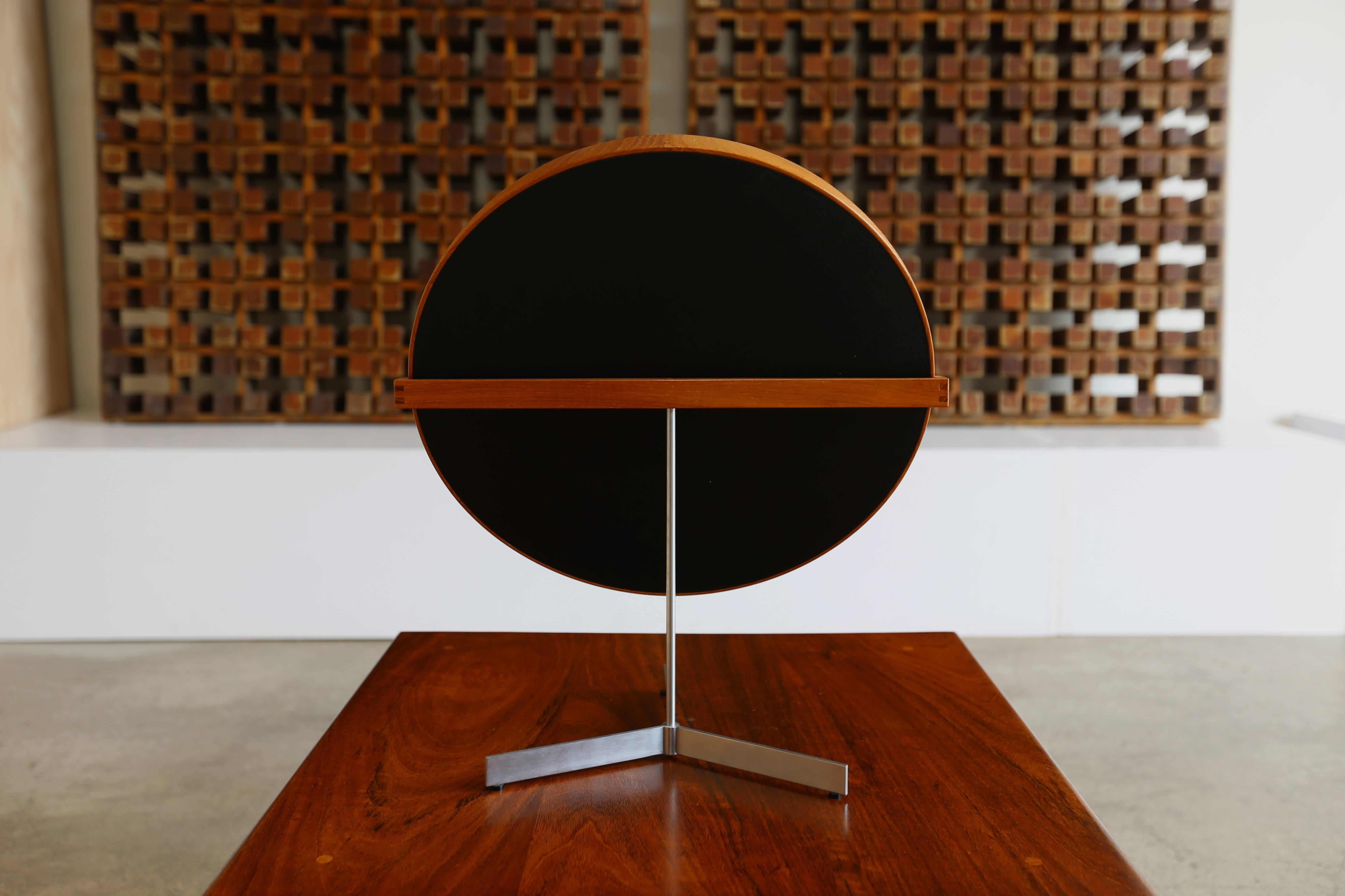 Tabletop Mirror by Uno and Östen Kristiansson for Luxus In Good Condition In Costa Mesa, CA