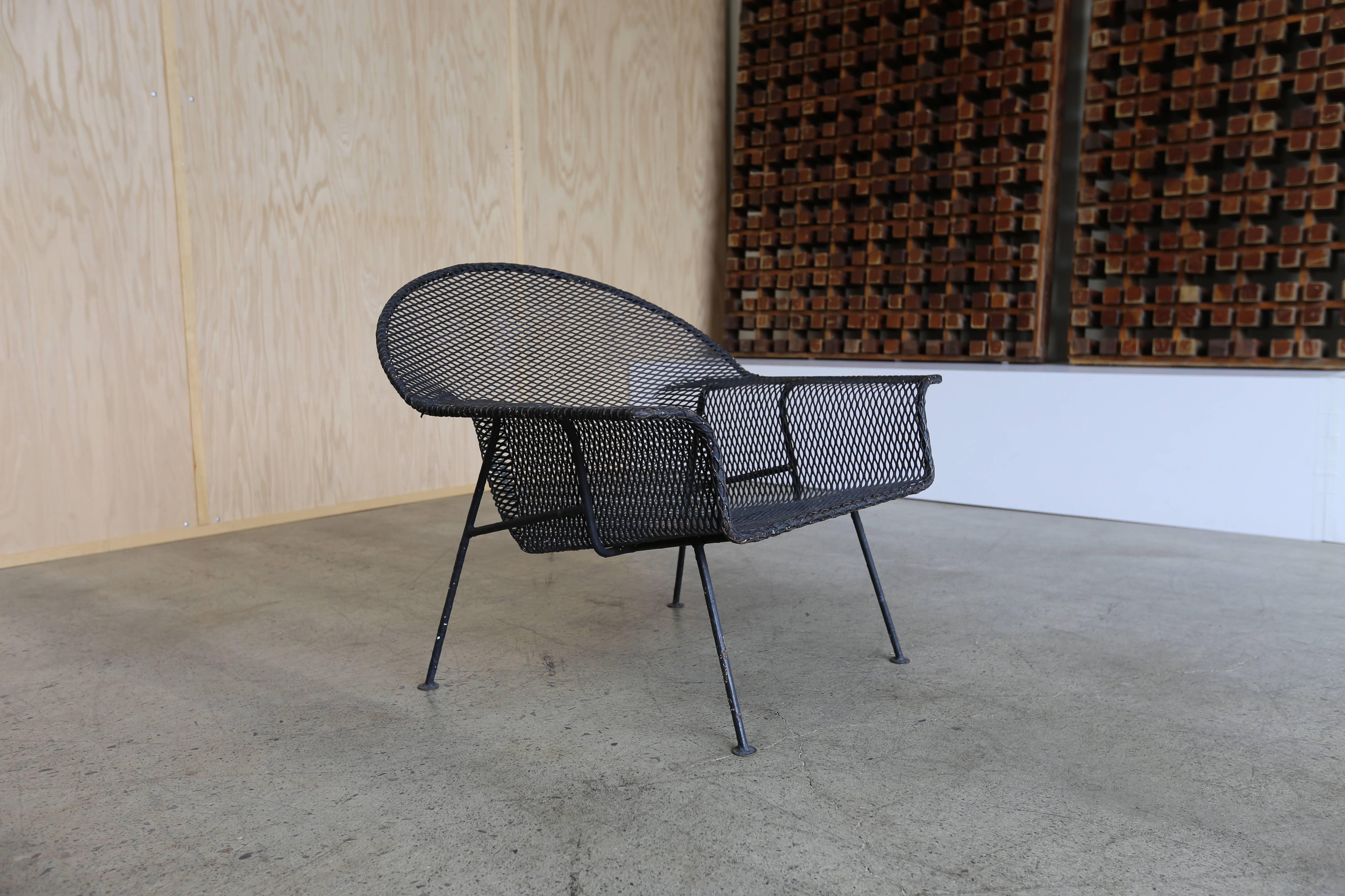 Anonymous Sculptural Expanded Metal Lounge Chair In Good Condition In Costa Mesa, CA