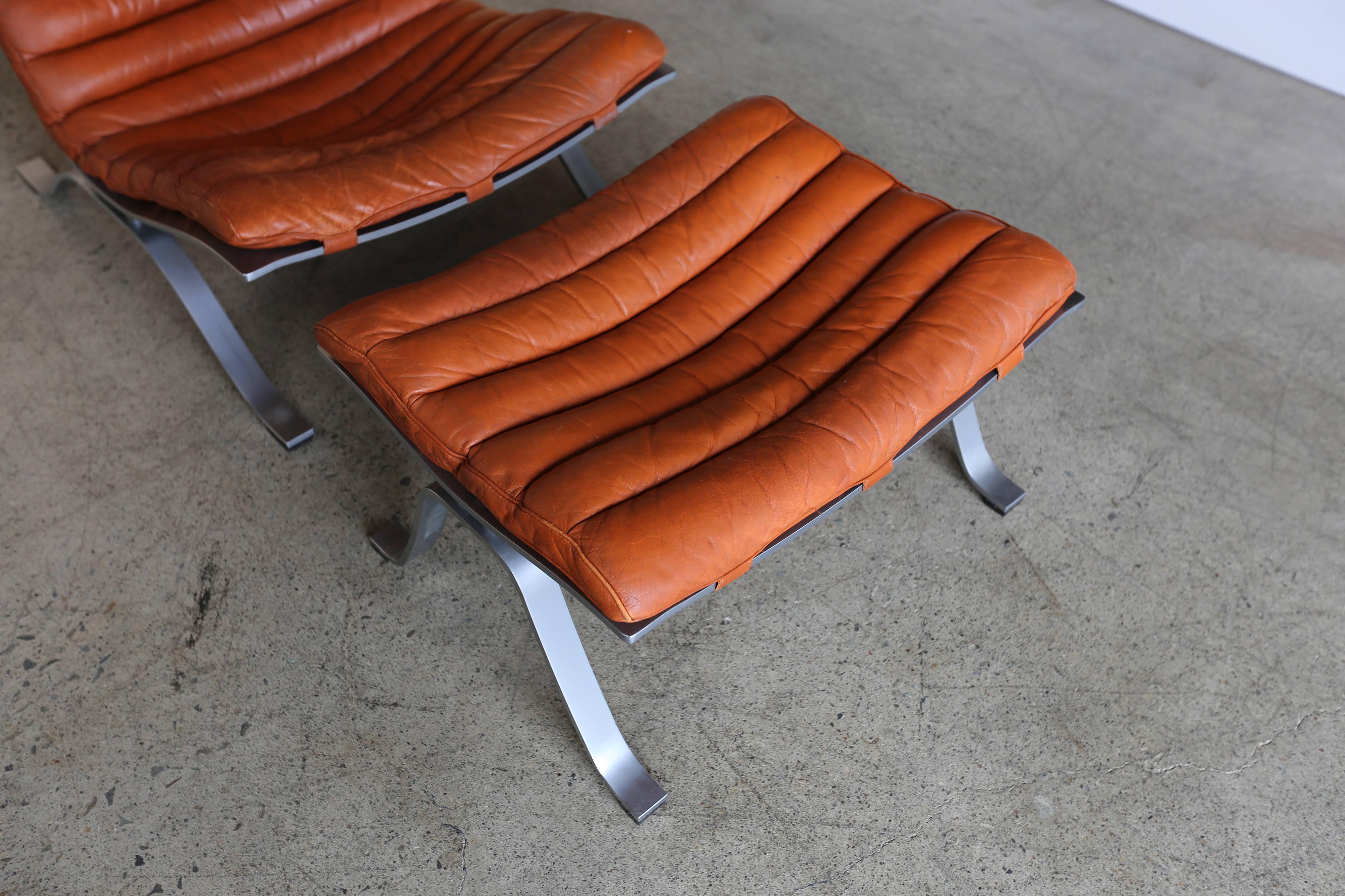 Ari Lounge Chair and Ottoman by Arne Norell 2