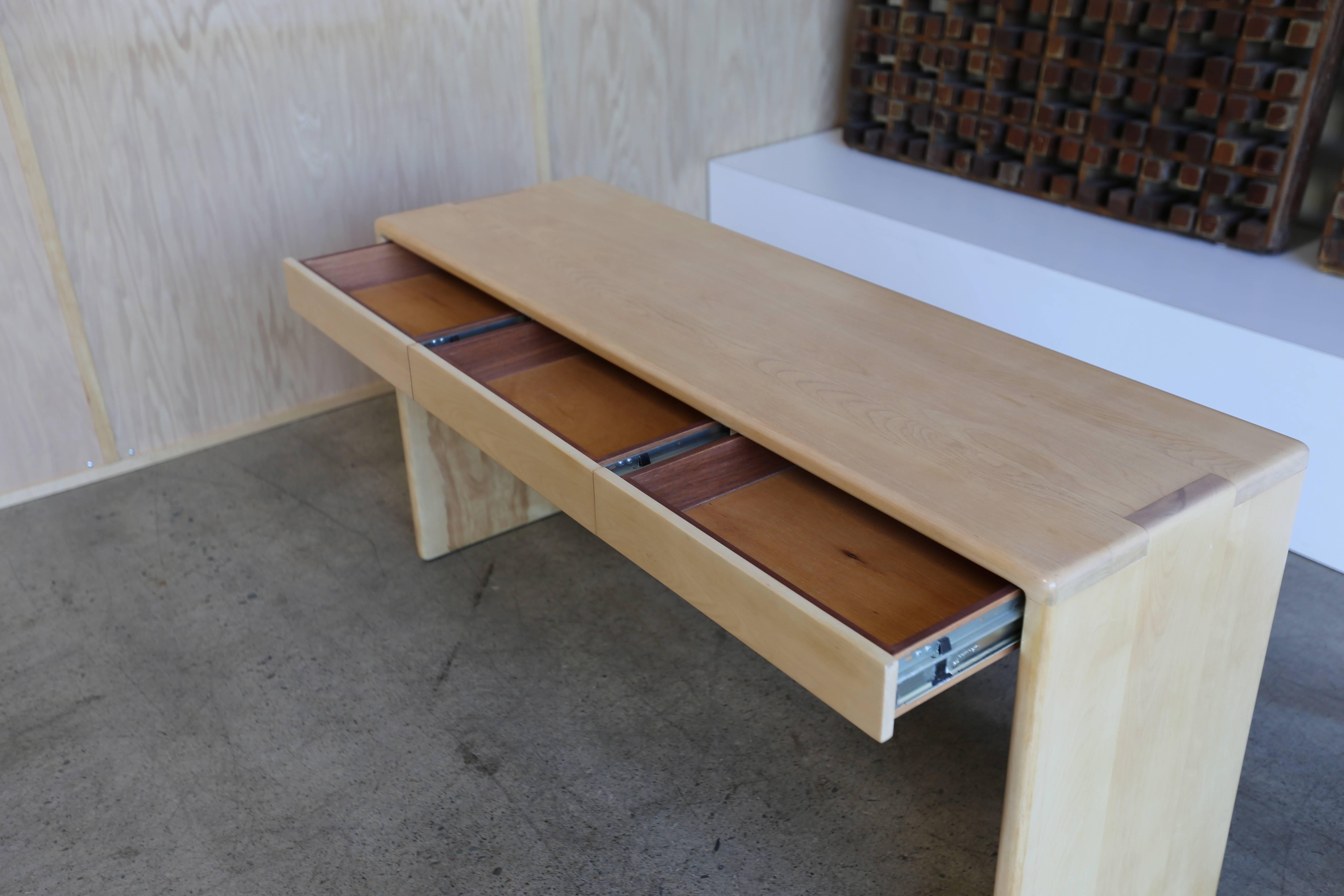 Birch Solid Wood Console Table by Gerald McCabe