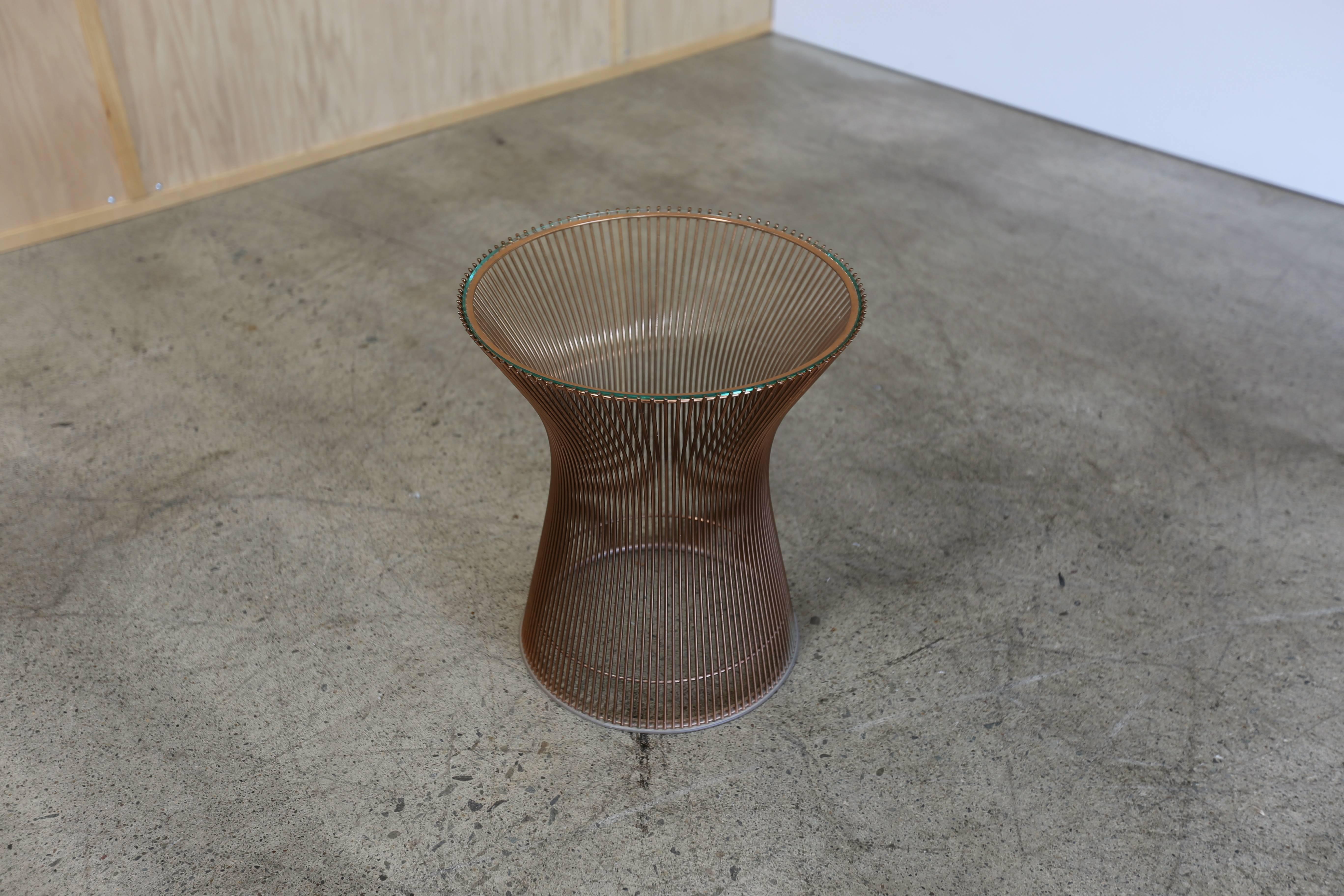 20th Century Rare Copper Occasional Table by Warren Platner