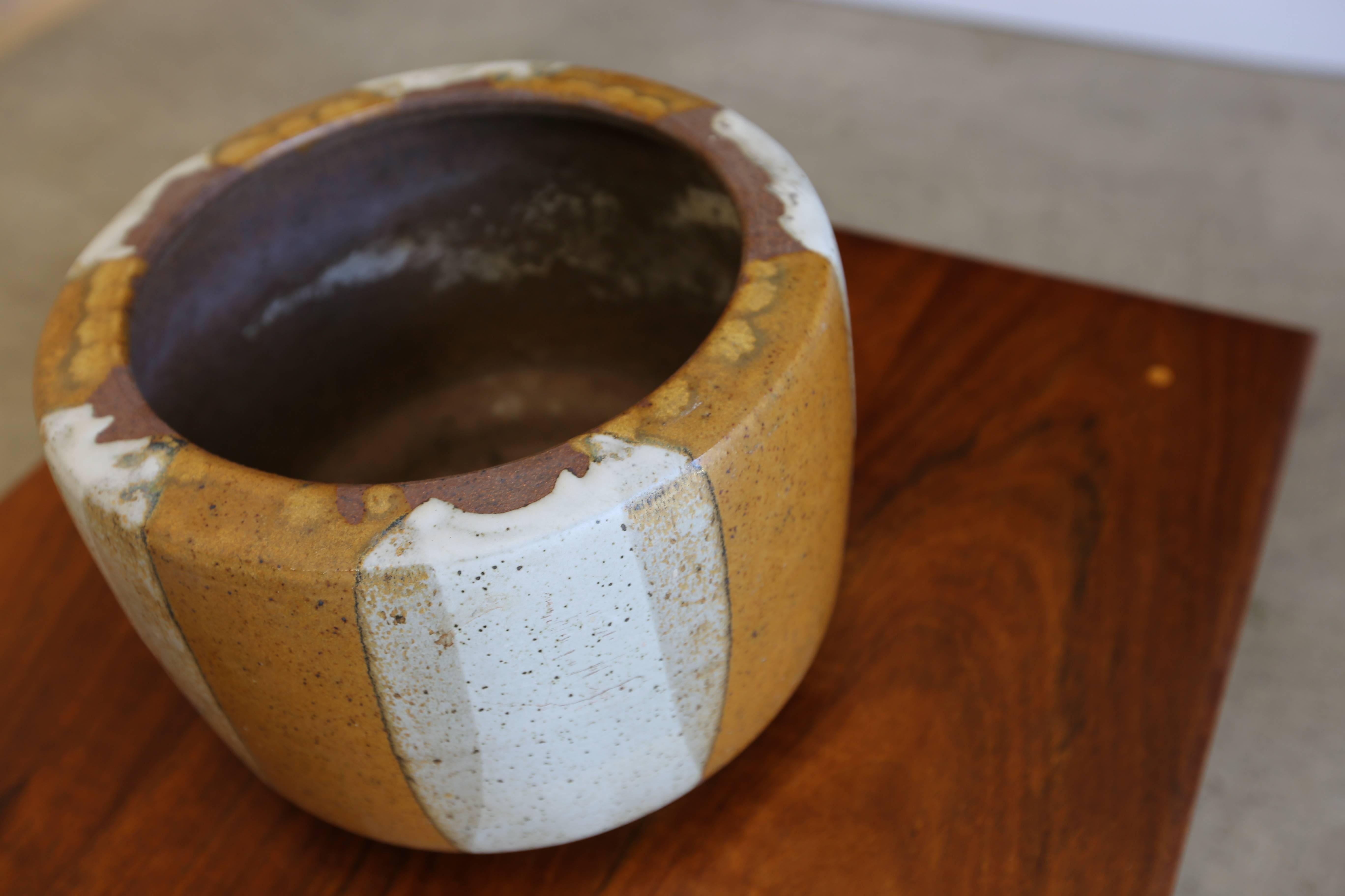 Flame Glazed Planter by David Cressey for Architectural Pottery In Good Condition In Costa Mesa, CA