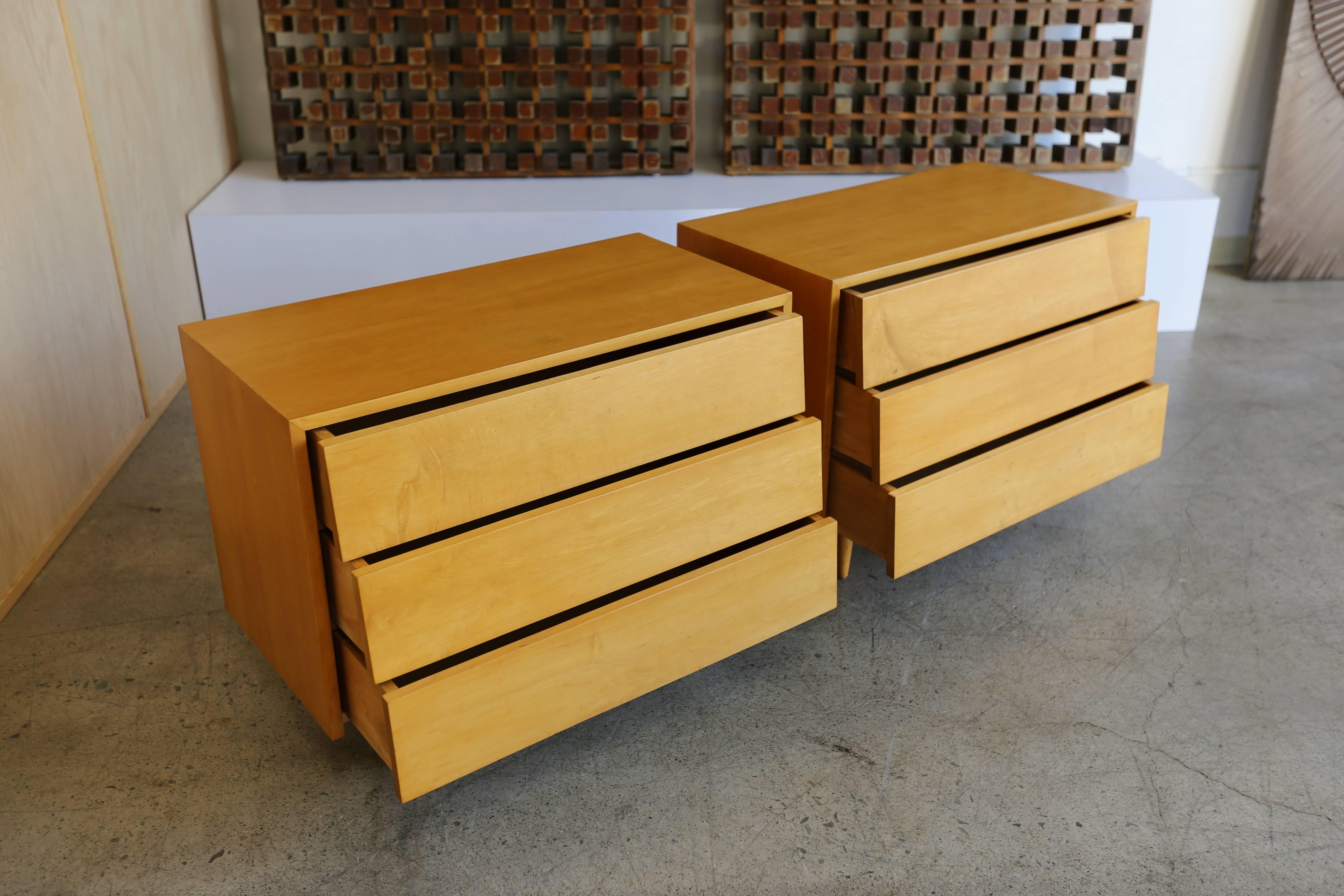 Pair of Early Chest by Florence Knoll In Good Condition In Costa Mesa, CA
