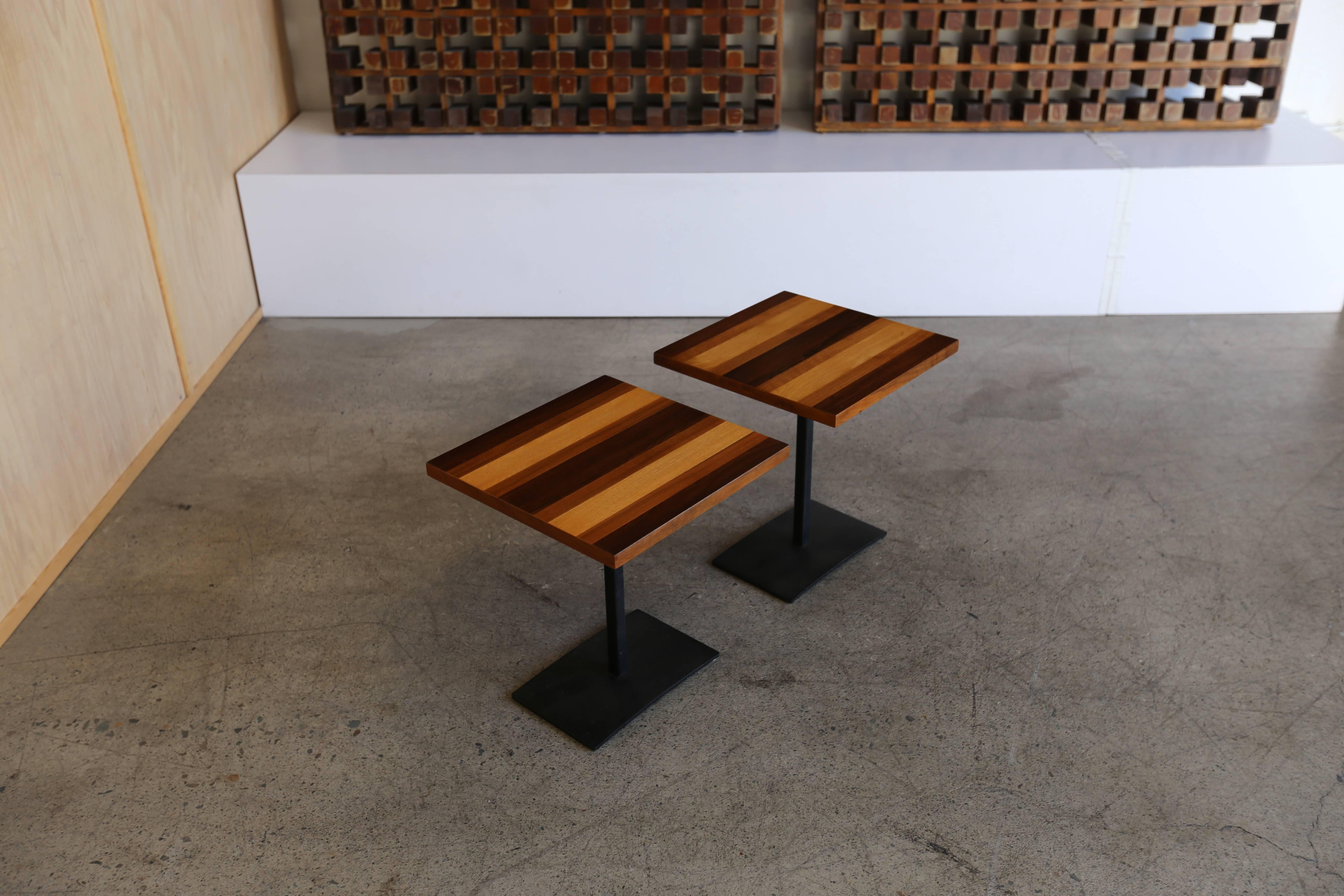 American Pair of Occasional Tables by Milo Baughman for Thayer Coggin