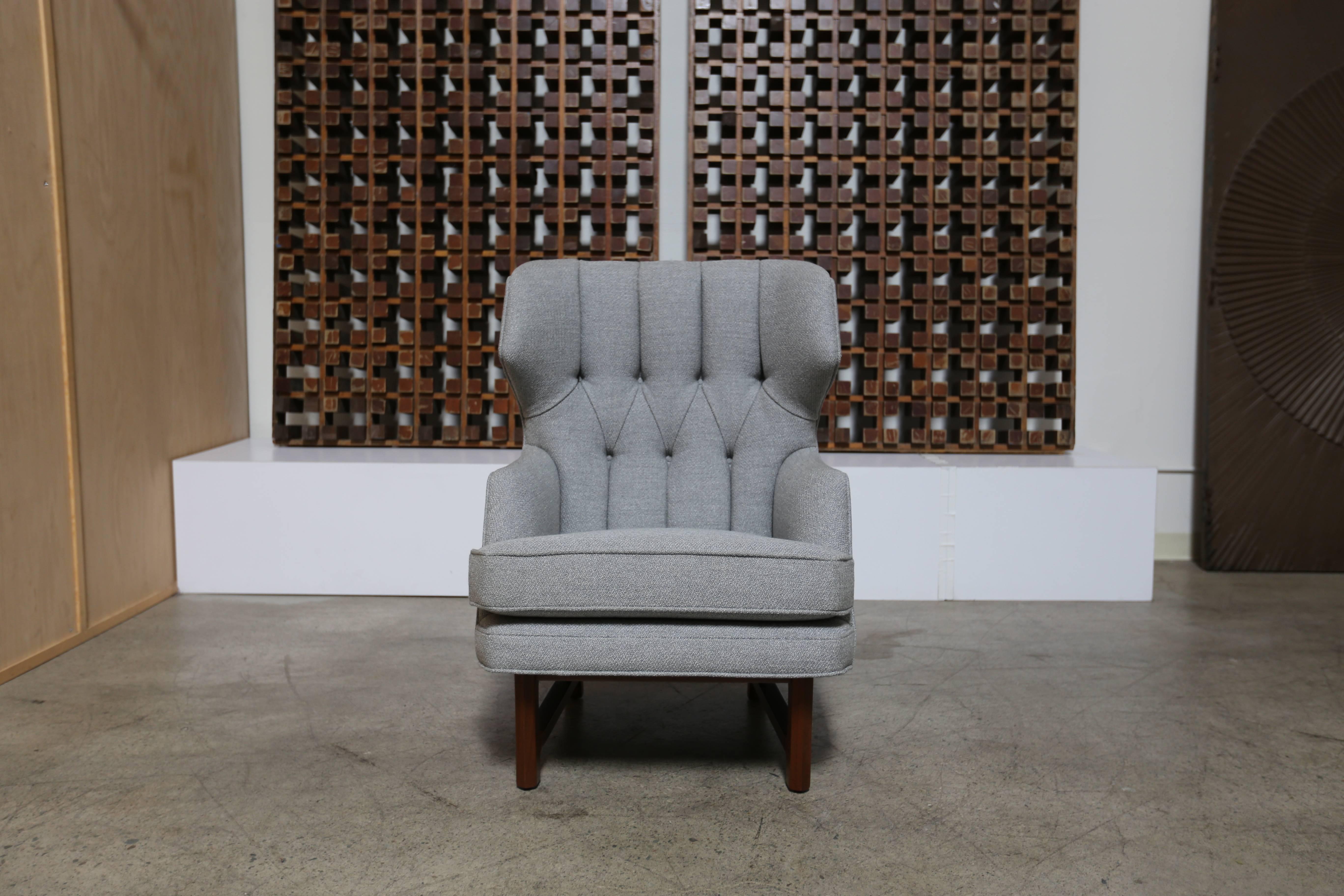 20th Century Janus Wing Chair and Ottoman by Edward Wormley