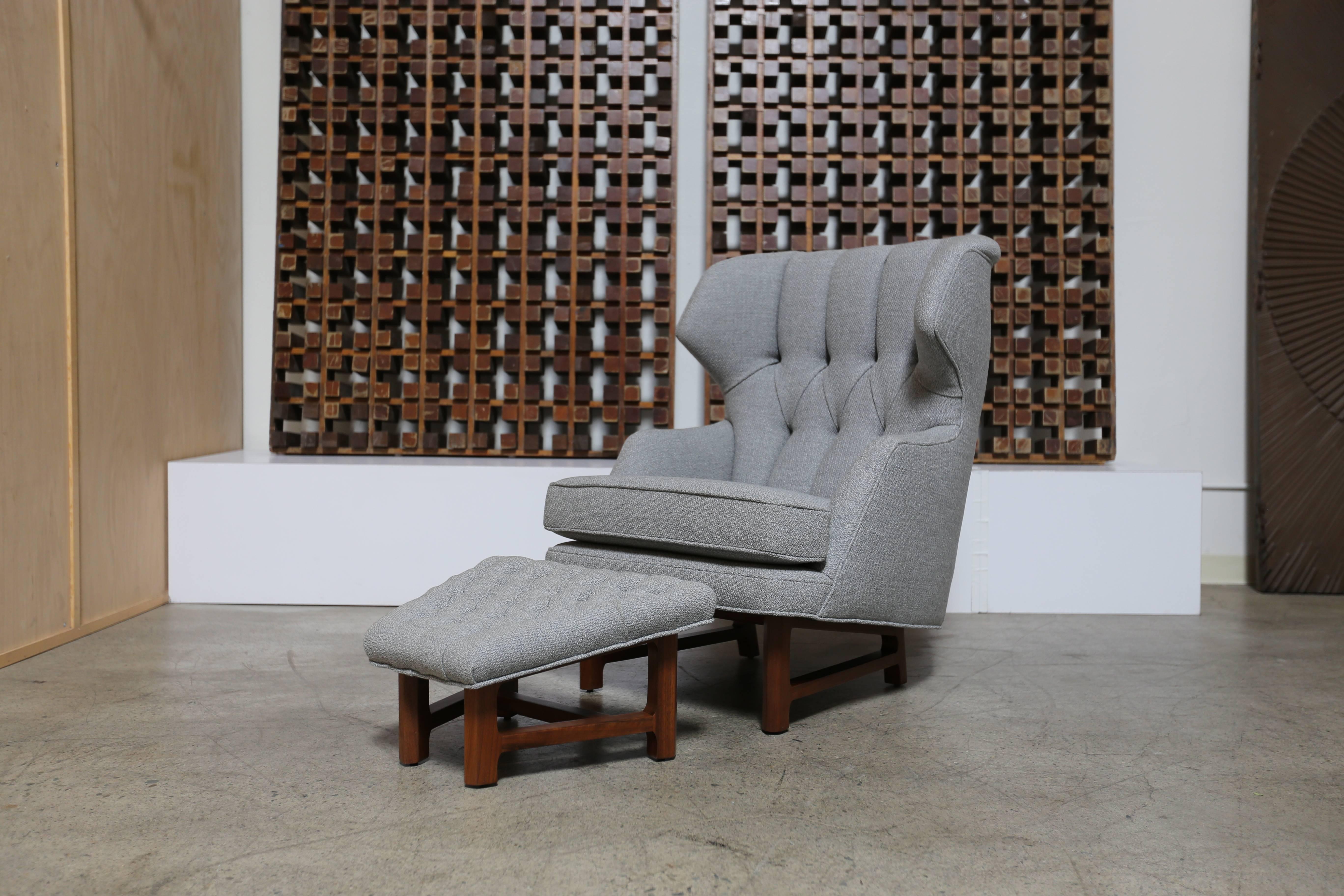 Janus Wing Chair and Ottoman by Edward Wormley 3
