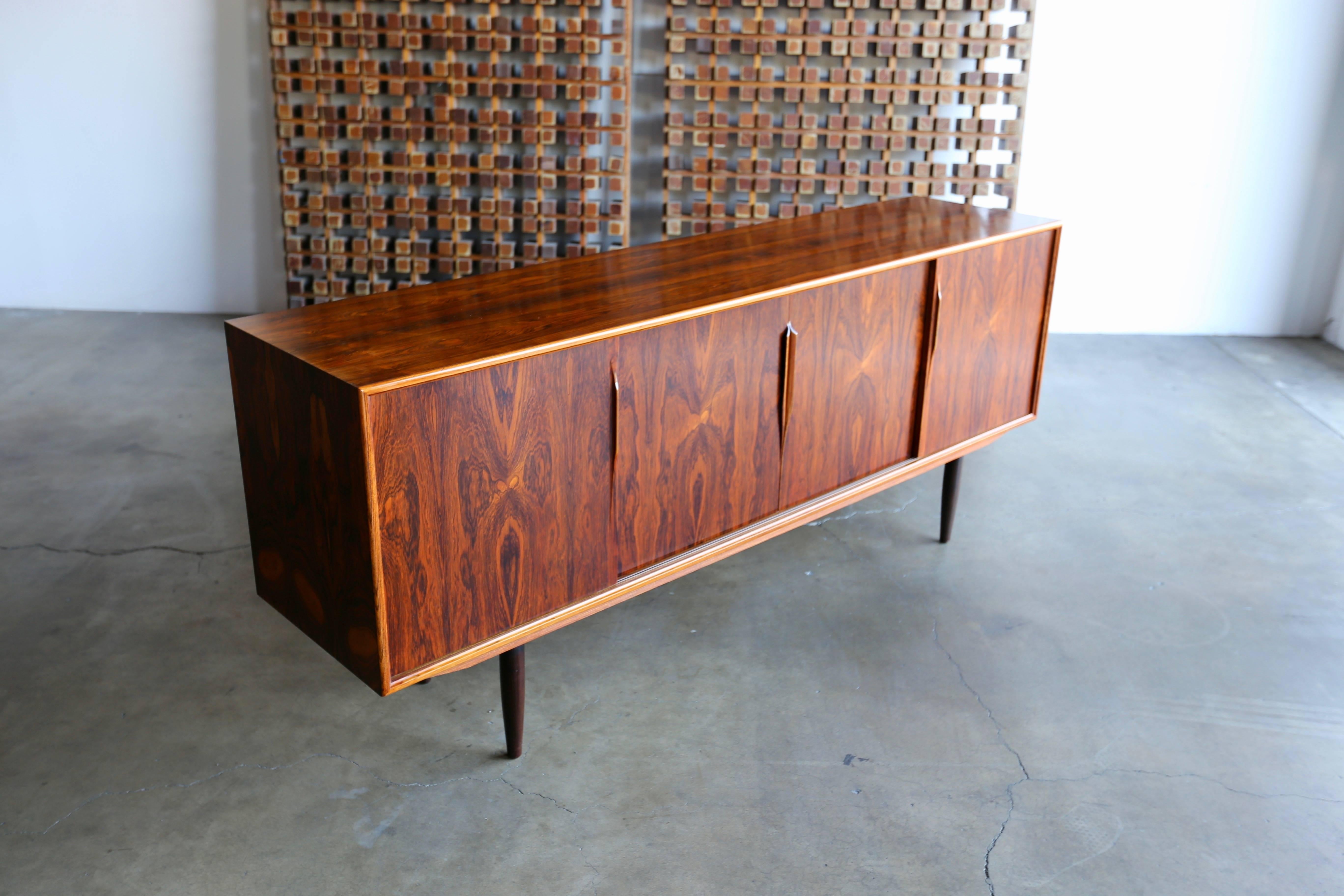 Mid-Century Modern Rosewood Credenza by Gunni Omann