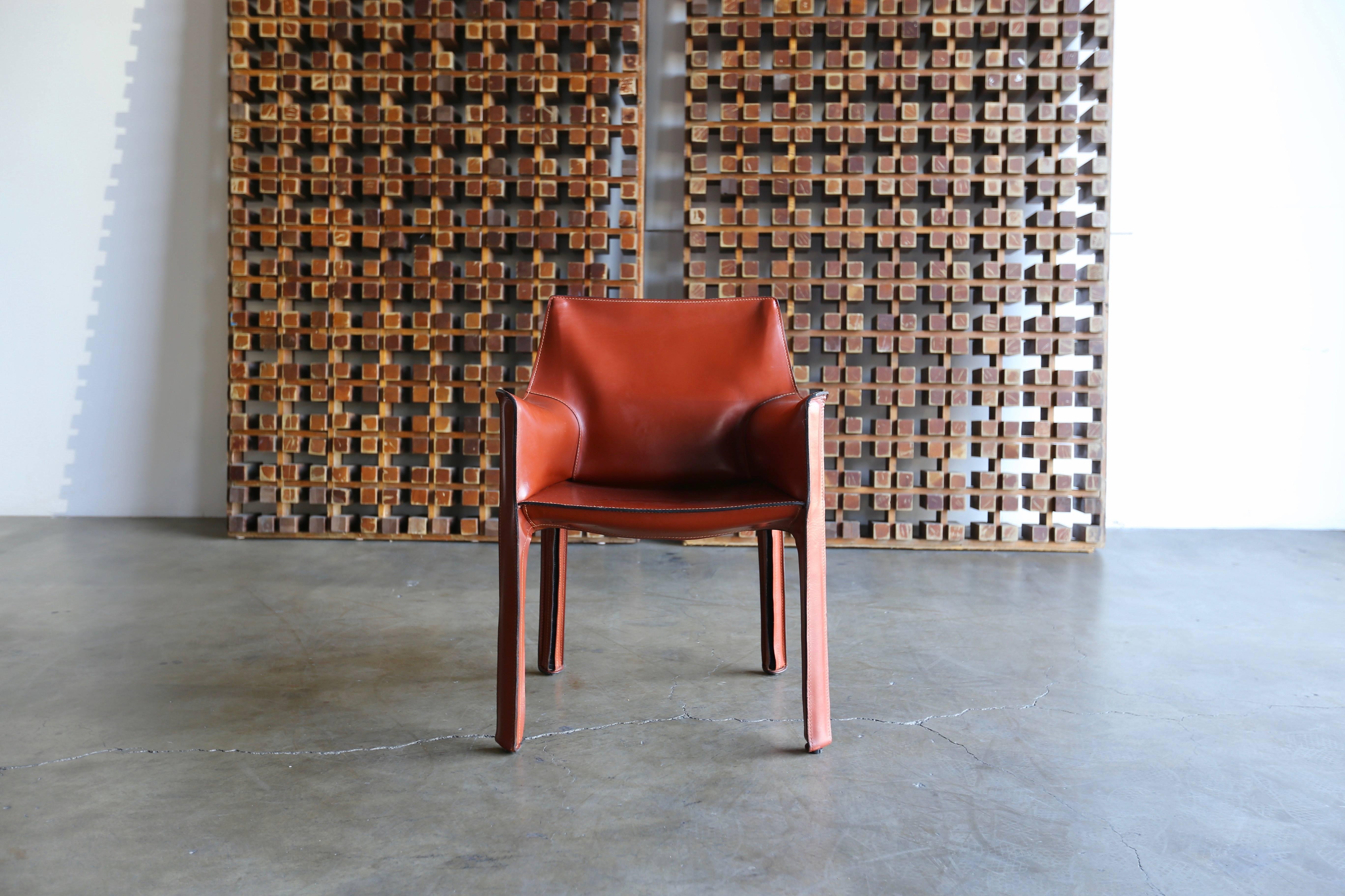 Mid-Century Modern CAB Armchairs by Mario Bellini for Cassina