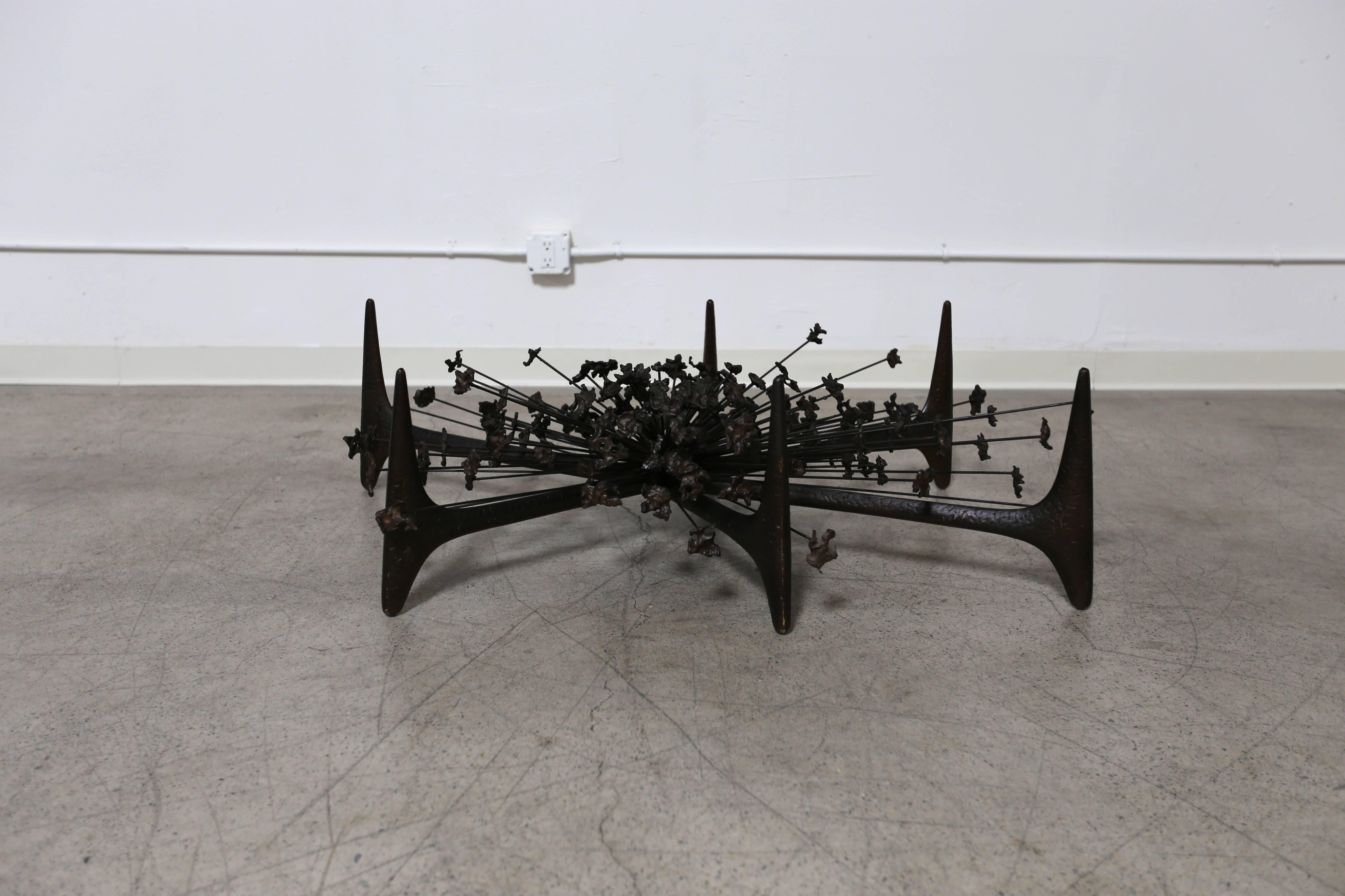 Bronze Sculptural Coffee Table by Daniel Gluck 