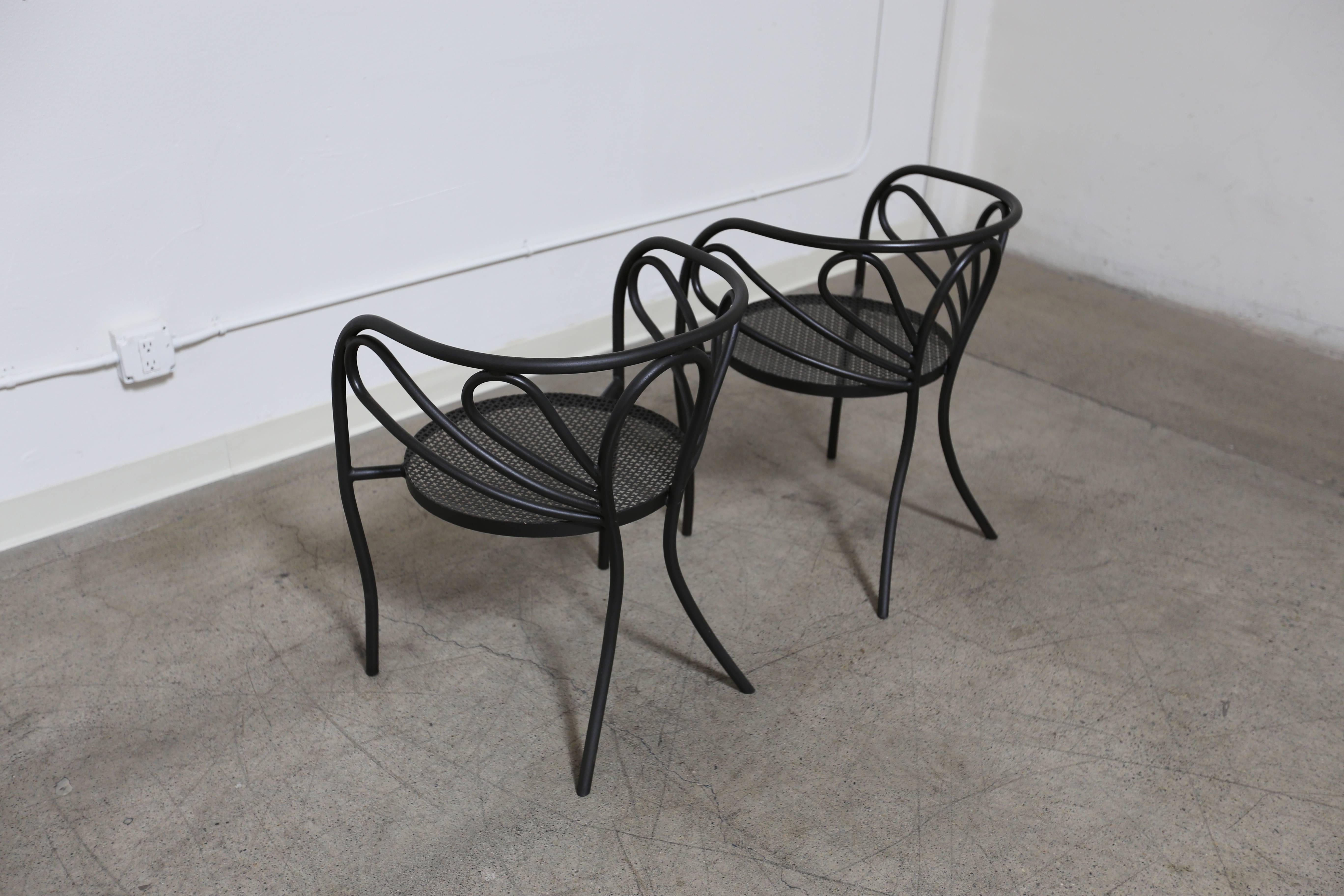 Steel Rare Armchairs by Walter Coons for Clark & Burchfield