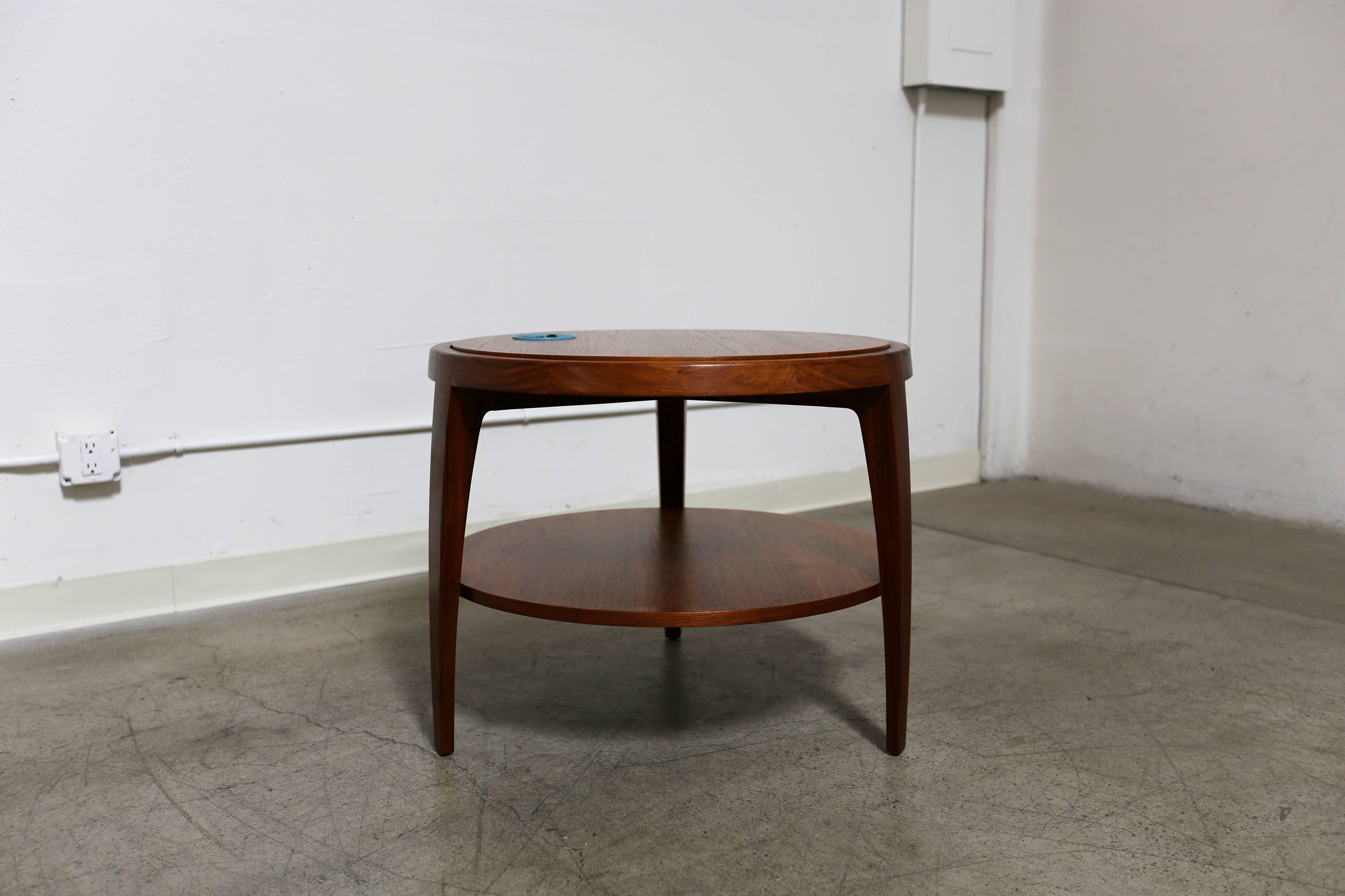 Mid-Century Modern Rare Occasional Table by Edward Wormley with Natzler Tile